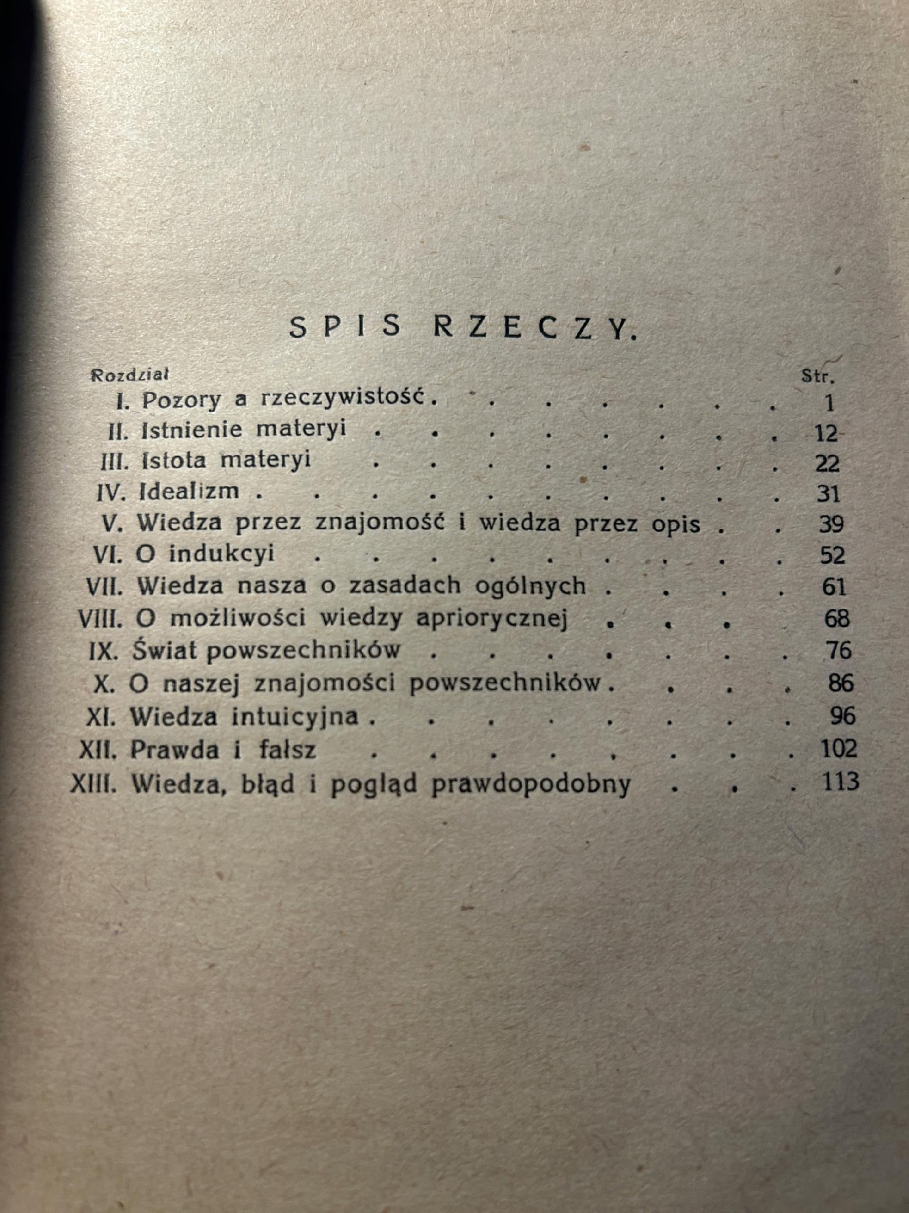 Zagadnienia filozofii - Bertrand Russel [I wydanie, 1913 r.]