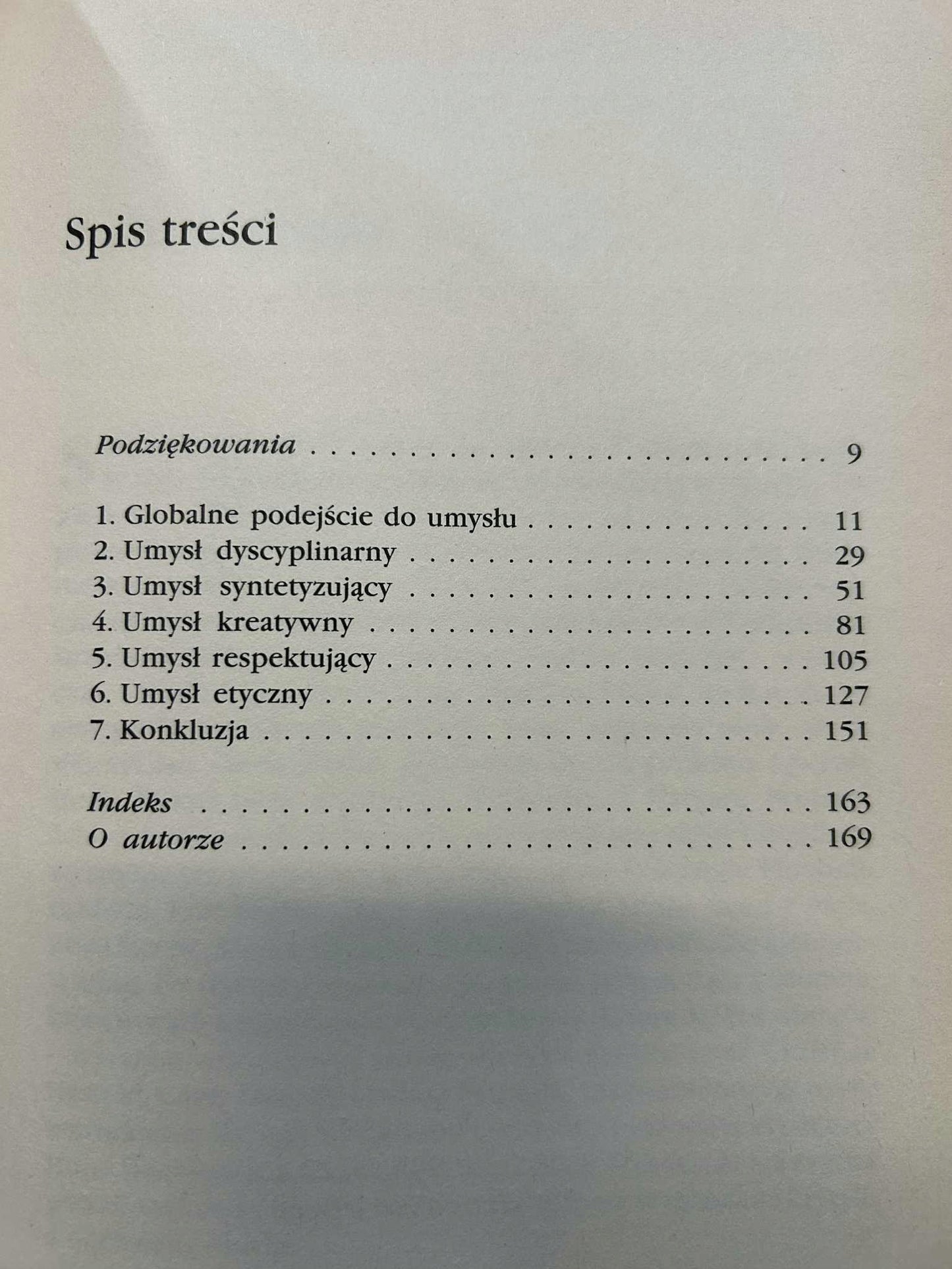 Pięć umysłów przyszłości - Howard Gardner
