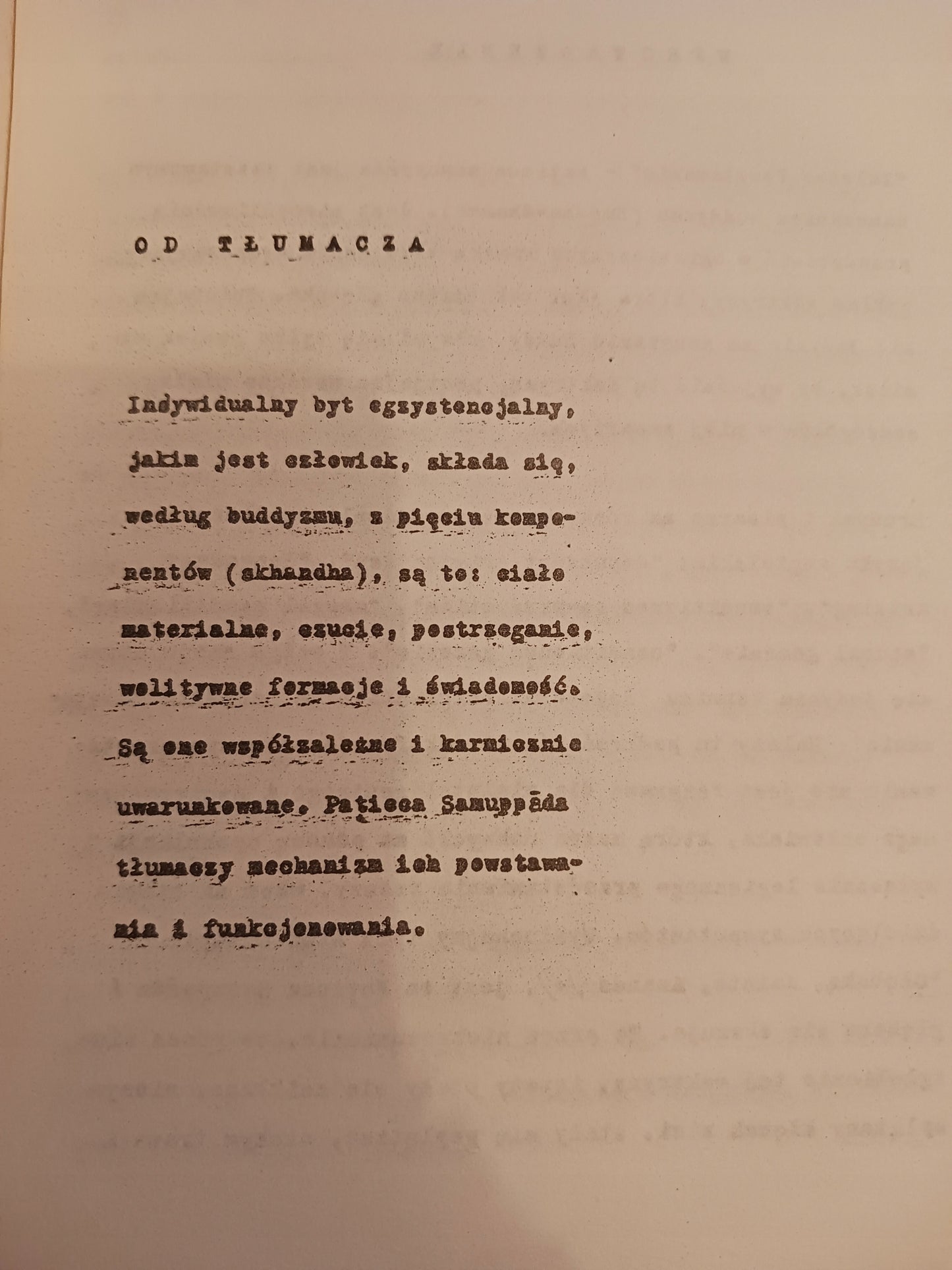 Paticca Samuppada Zależne powstawanie Piyadassi Thera