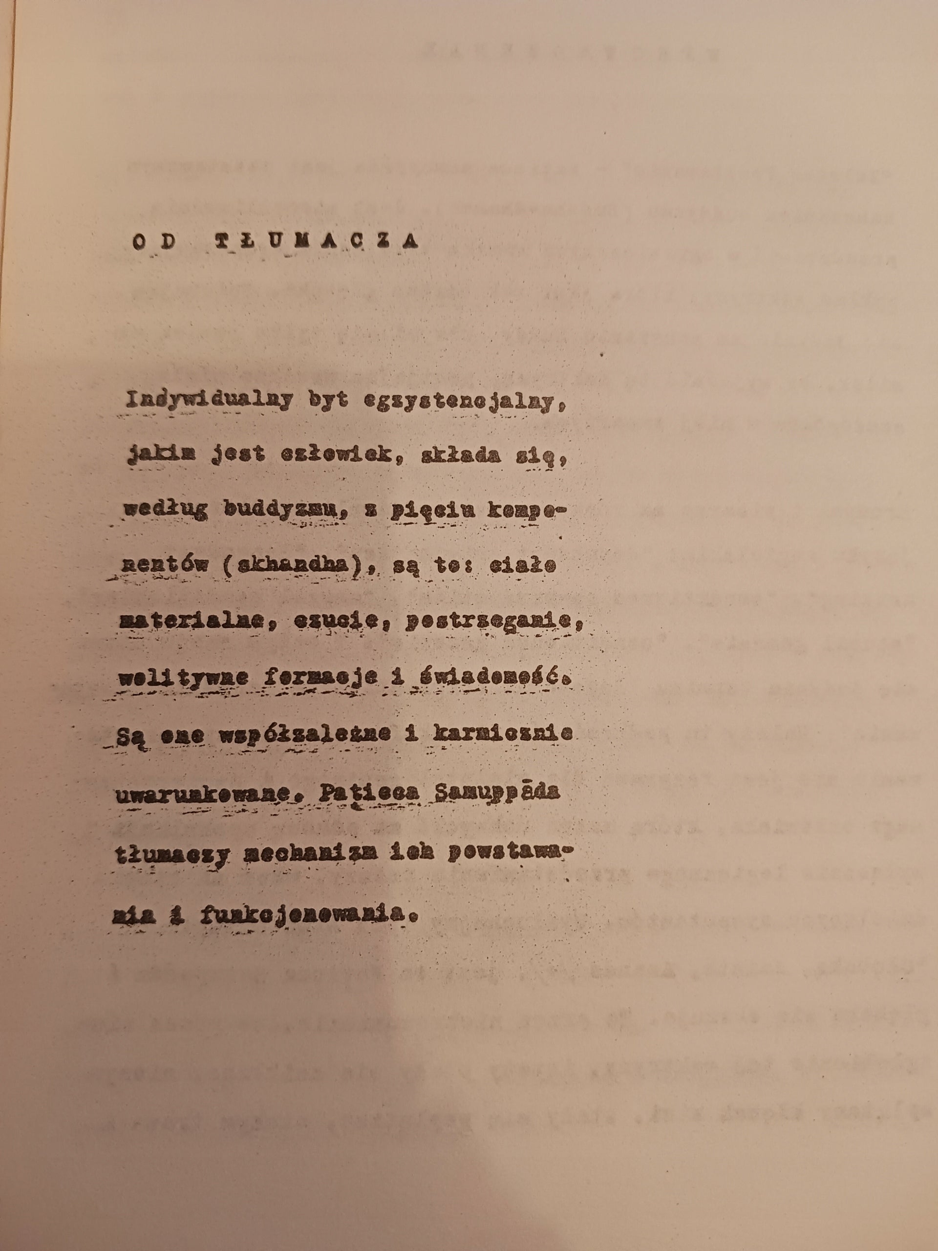 Paticca Samuppada Zależne powstawanie Piyadassi Thera