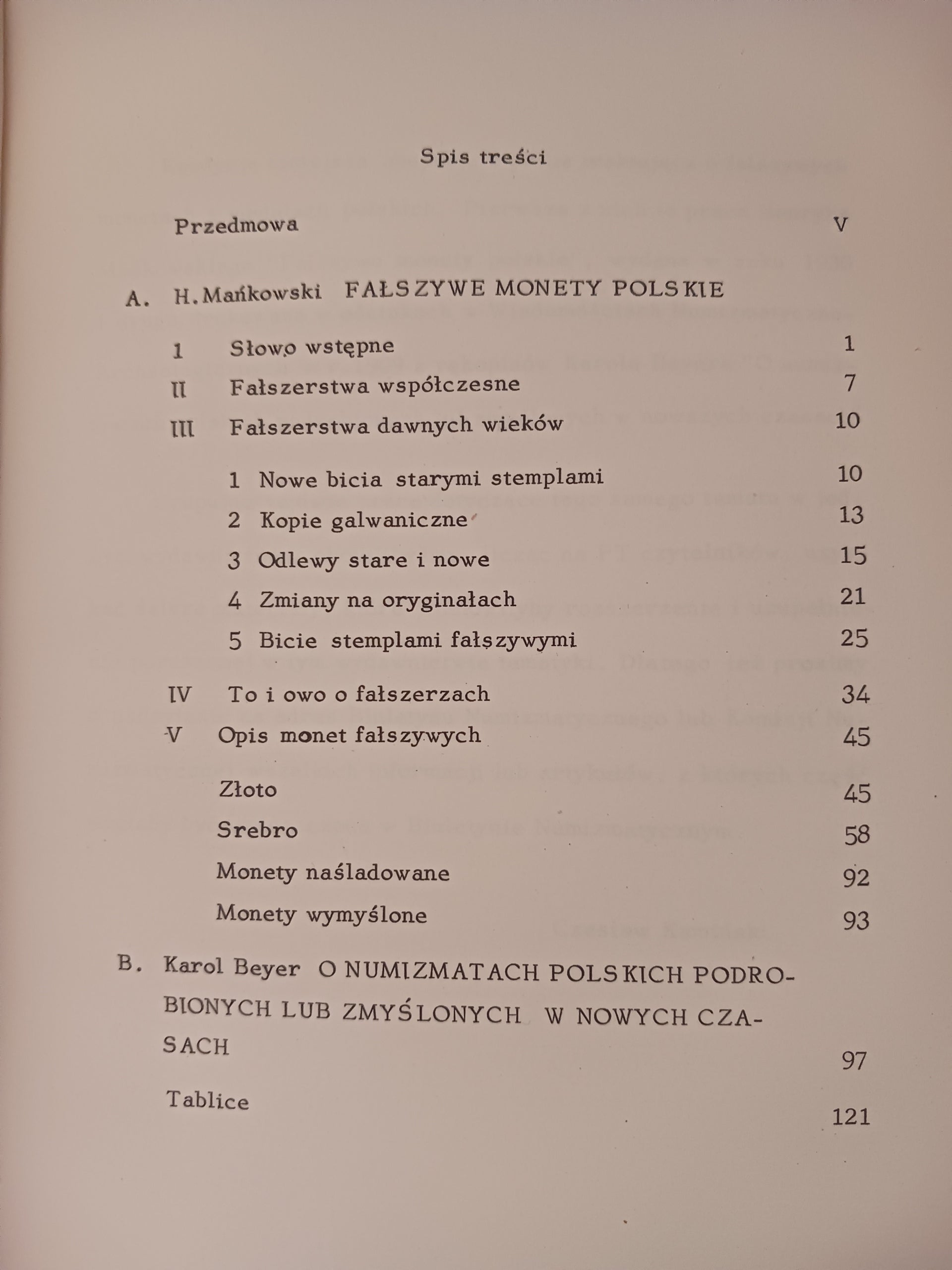 Fałszywe monety polskie Henryk Mańkowski