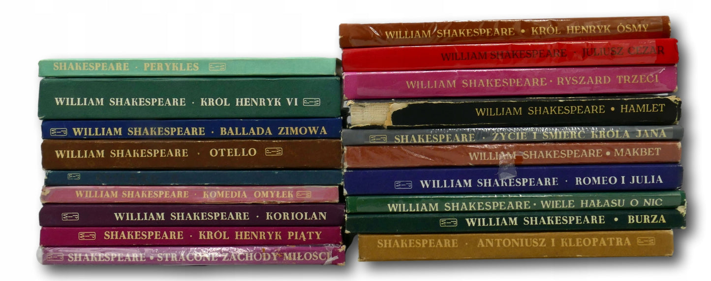 Zestaw 19-stu książek Williama Shakespeare'a