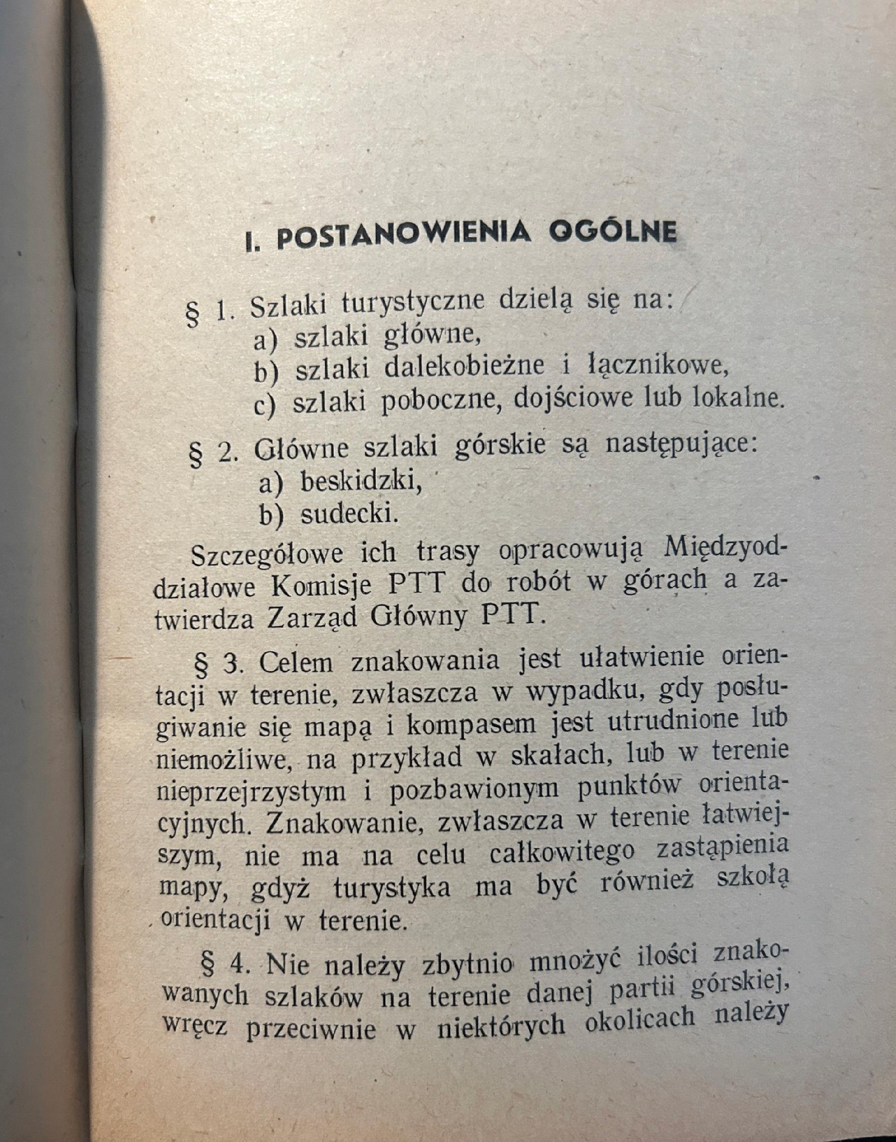 Instrukcja znakowania i prowadzenia szlaków turystycznych w Polsce [1948]