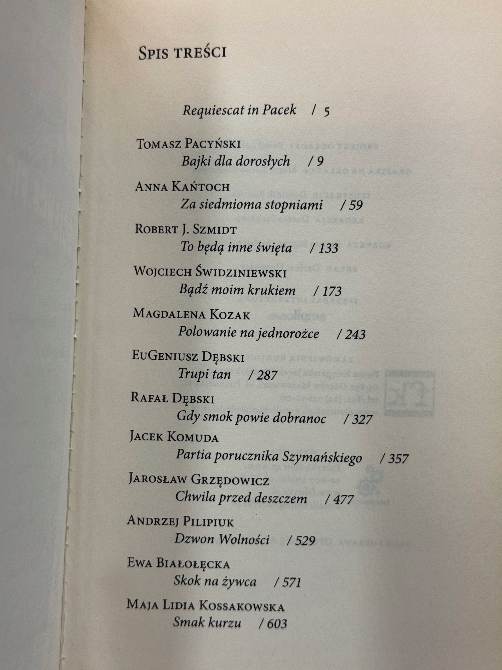 Bajki dla dorosłych Tomasz Pacyński i inni