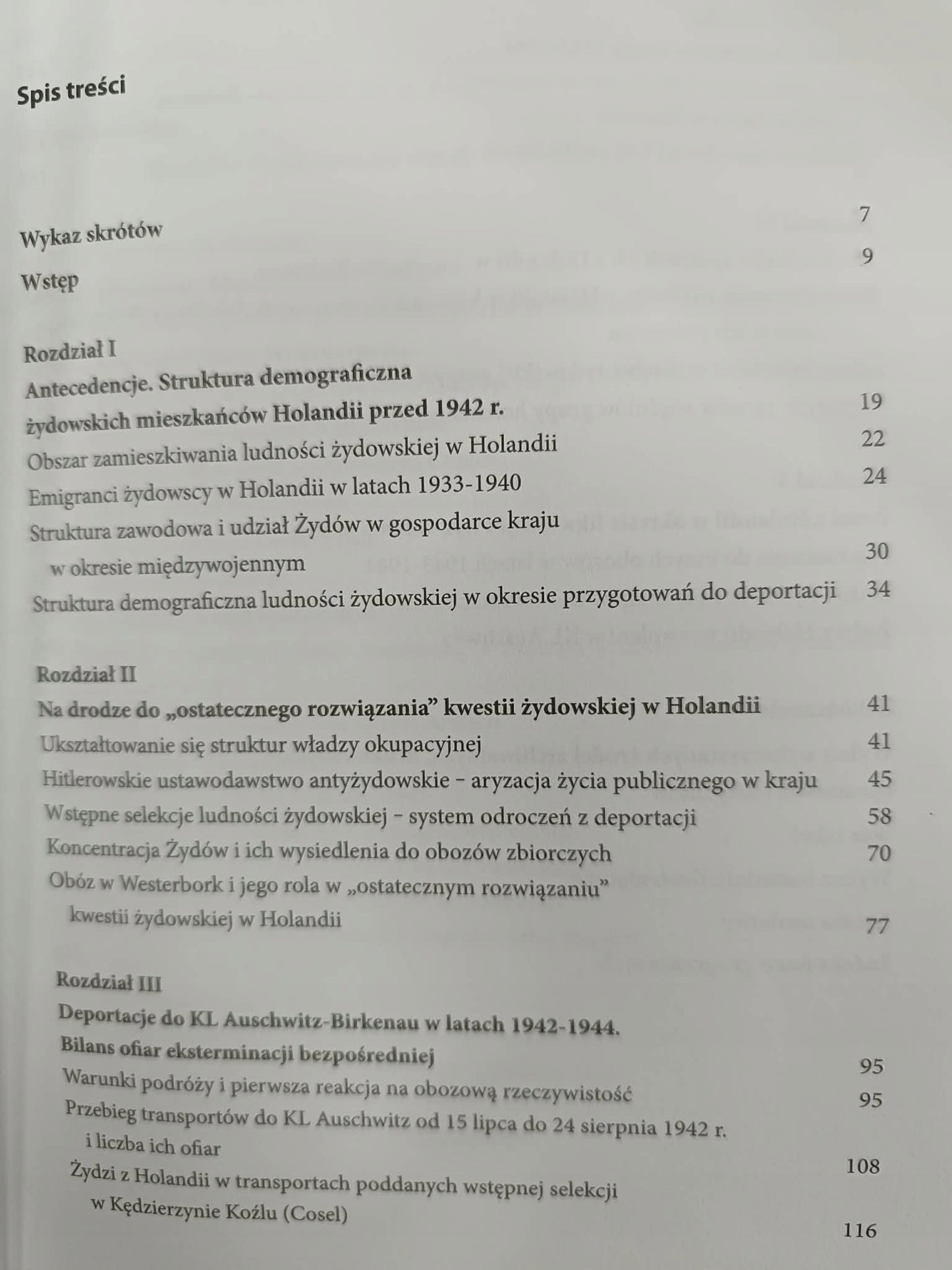 Zagłada żydowskiej ludności Holandii w KL Auschwitz-Birkenau Elżbieta Rączy