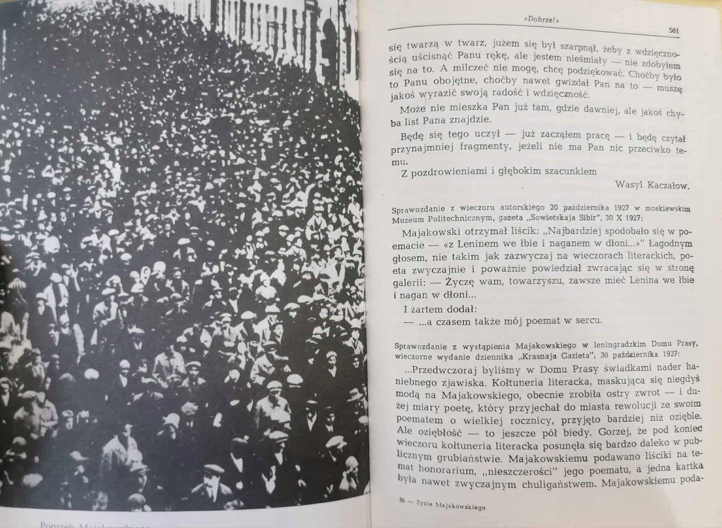 Życie Majakowskiego, Wiktor Woroszycki [DEDYKACJA]