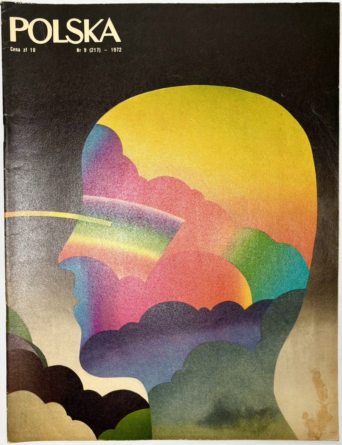 Zestaw 10 numerów Miesięcznika POLSKA 1959-1974 [okładki: Roman Cieślewicz]