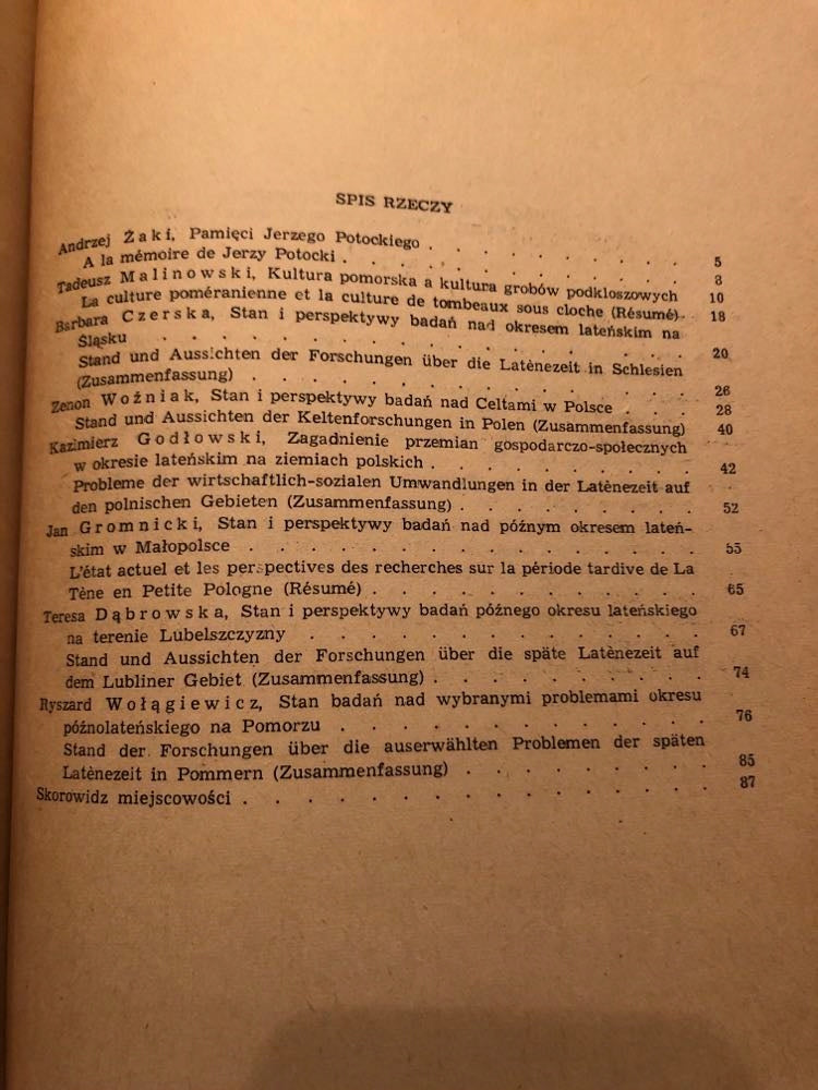 Zagadnienia okresu lateńskiego w Polsce