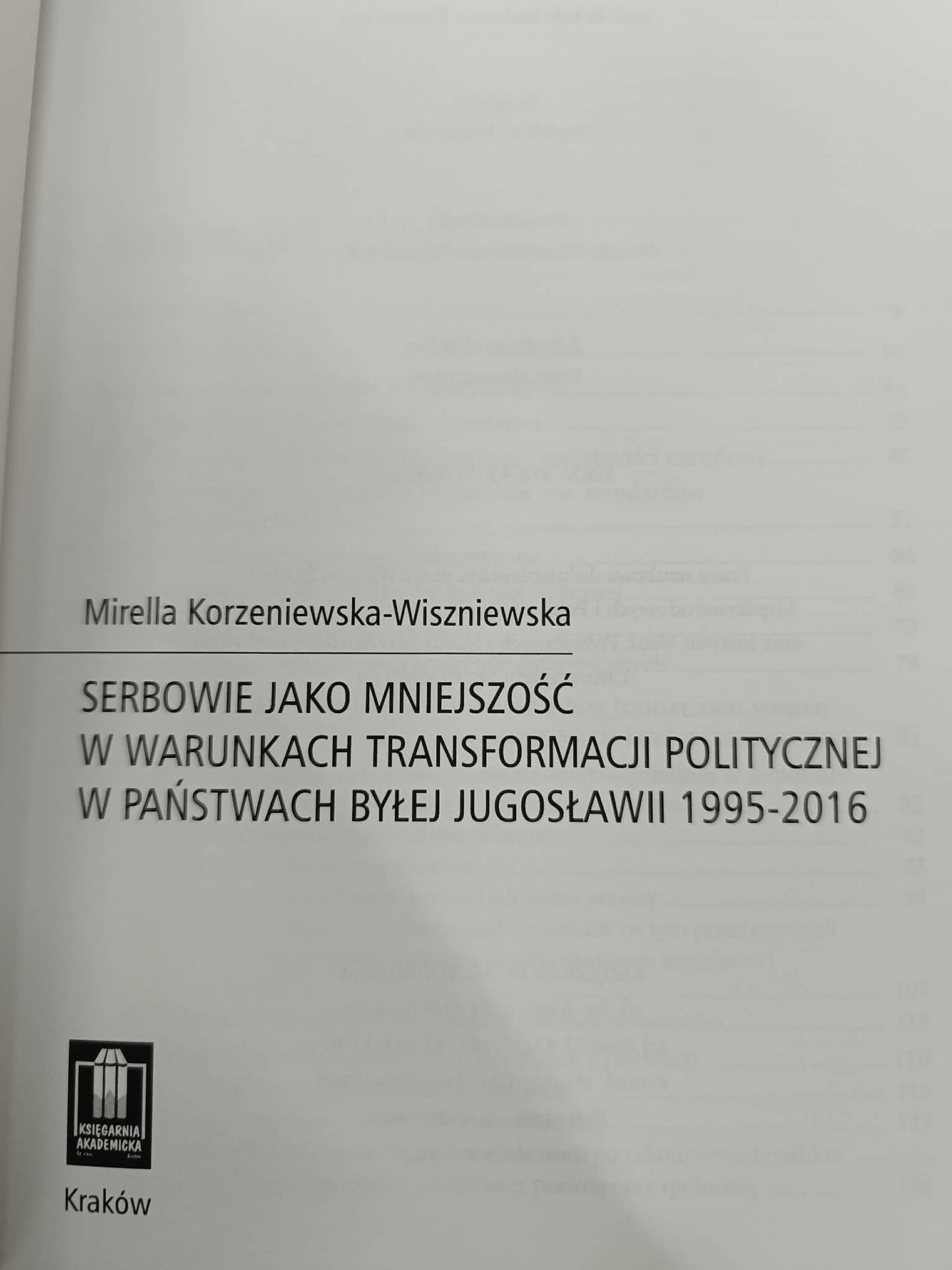 Serbowie jako mniejszość w warunkach transformacji politycznej w państwach