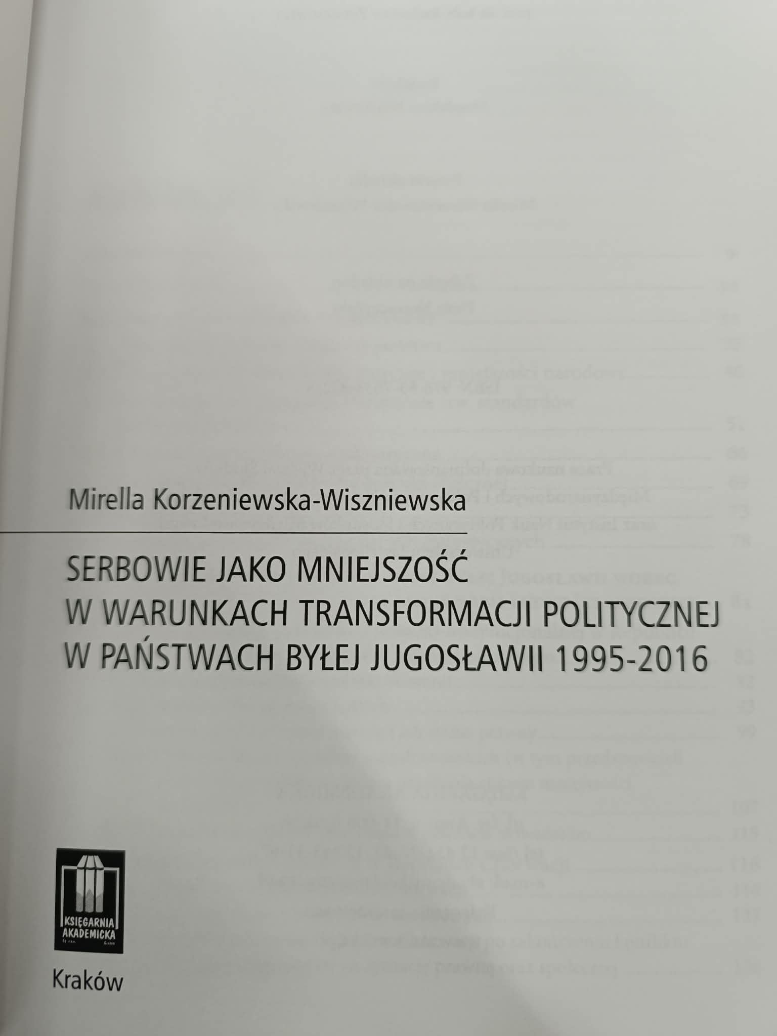 Serbowie jako mniejszość w warunkach transformacji politycznej w państwach