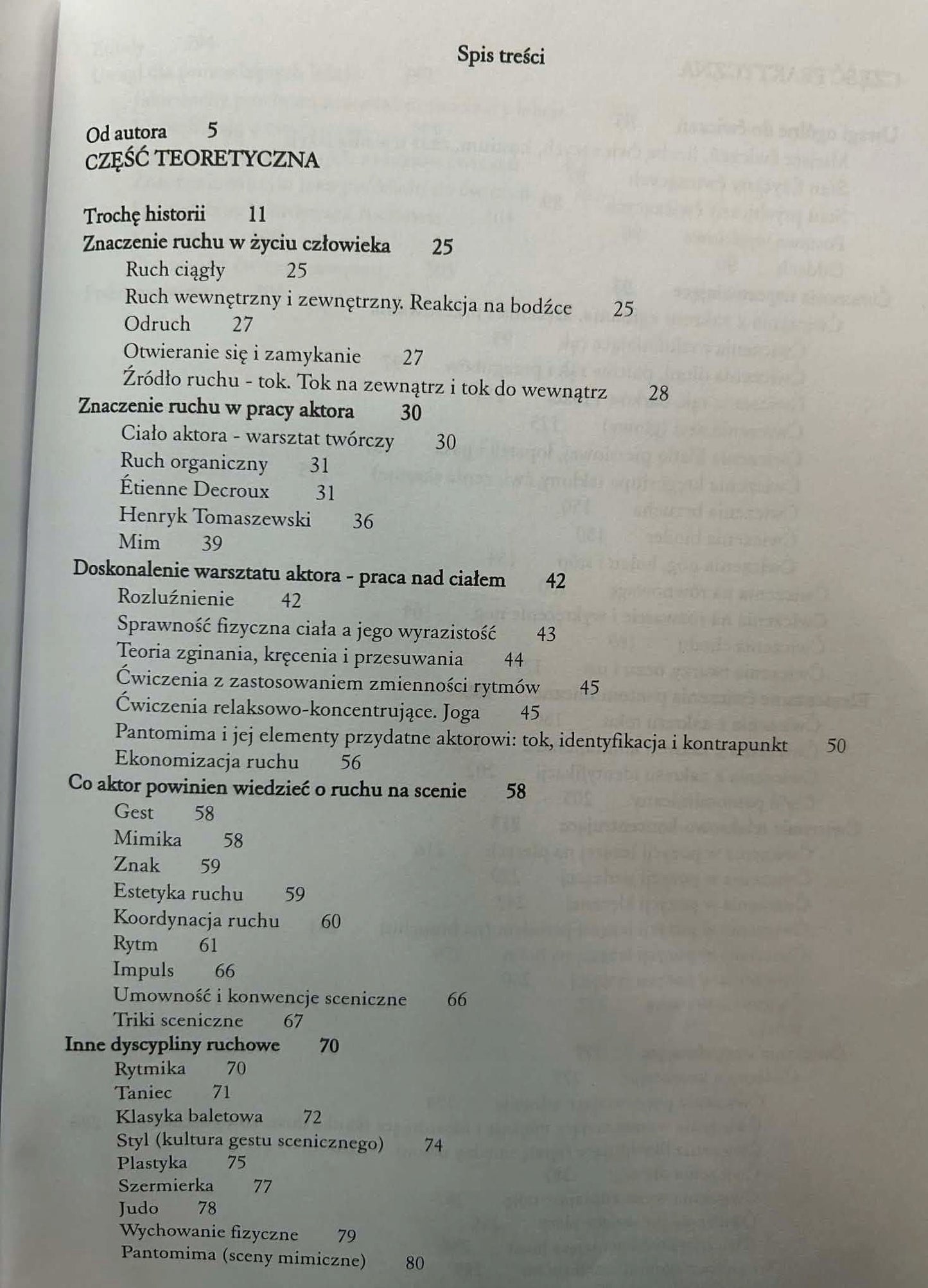 Teoria i metodyka ćwiczeń ruchowych aktora - Leon Górecki