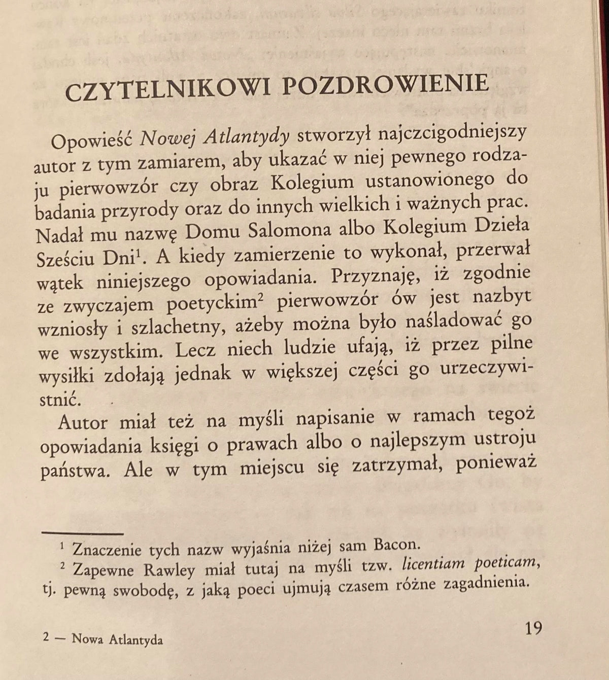 Nowa Atlantyda i z Wielkiej odnowy F.Bacon