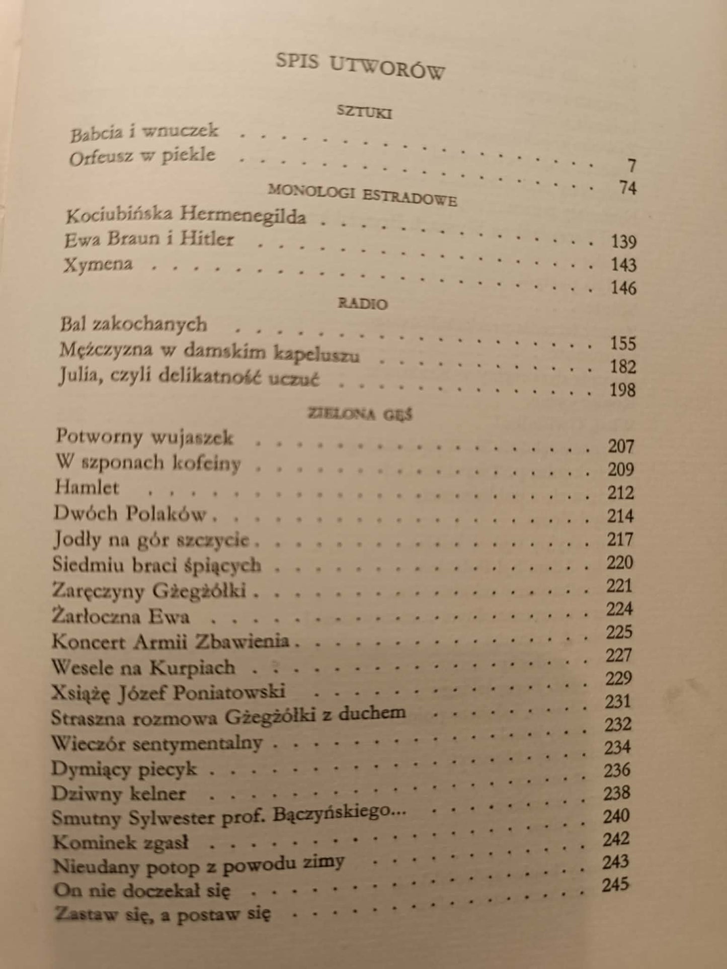 Konstanty Ildefons Gałczyński Teatrzyk Zielona Gęś ma zaszczyt[młodzieniec]