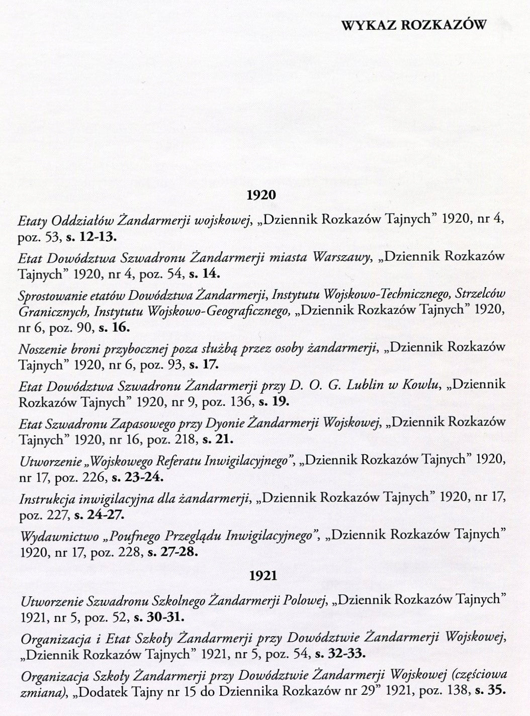 ŻANDARMERIA WOJSKOWA W DOKUMENTACH Z LAT 1918-1939, Jan Tarczyński