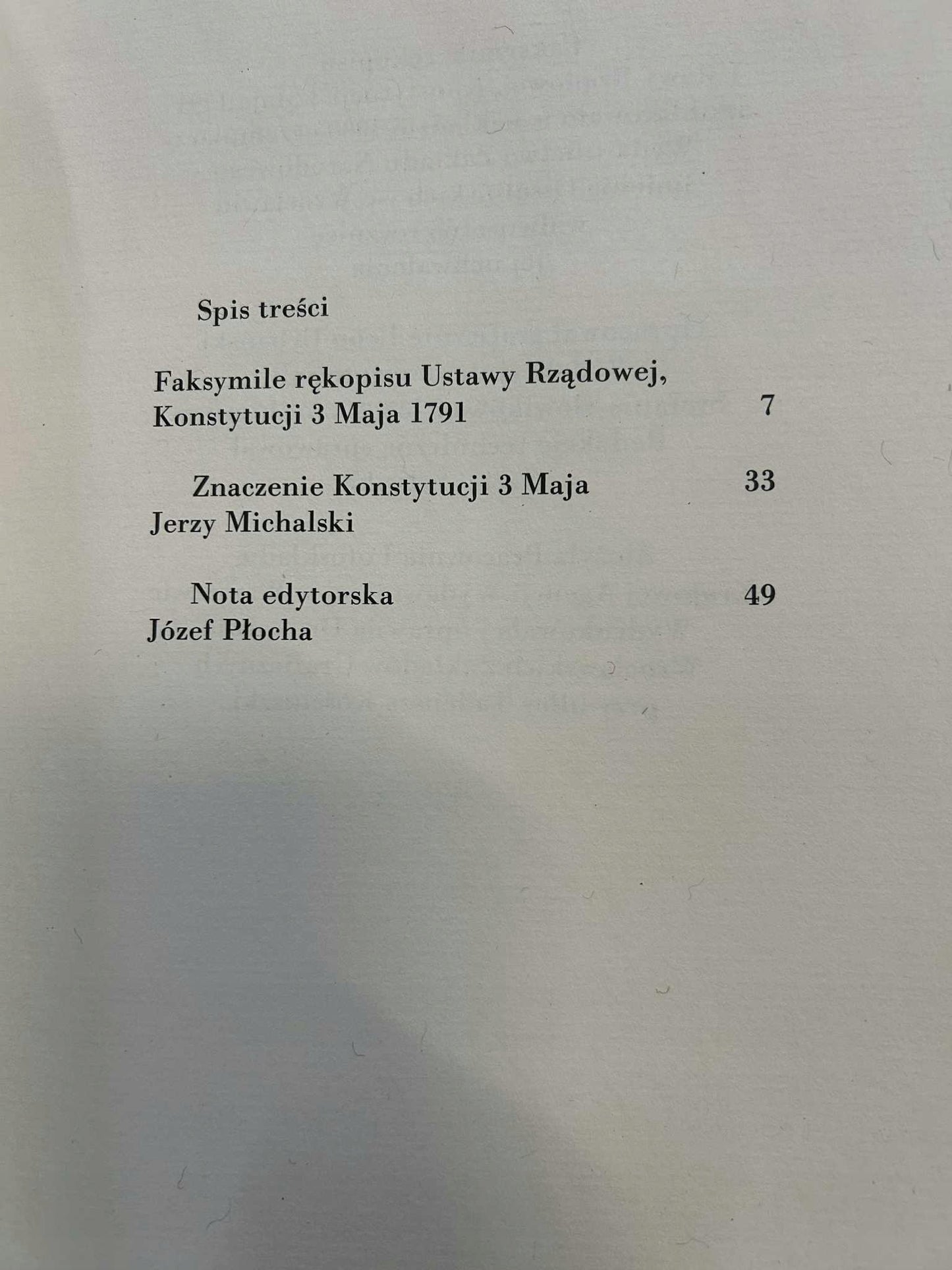 Konstytucja 3 maja 1791. Faksymile rękopisu z Archiwum Głównego Akt Dawnych