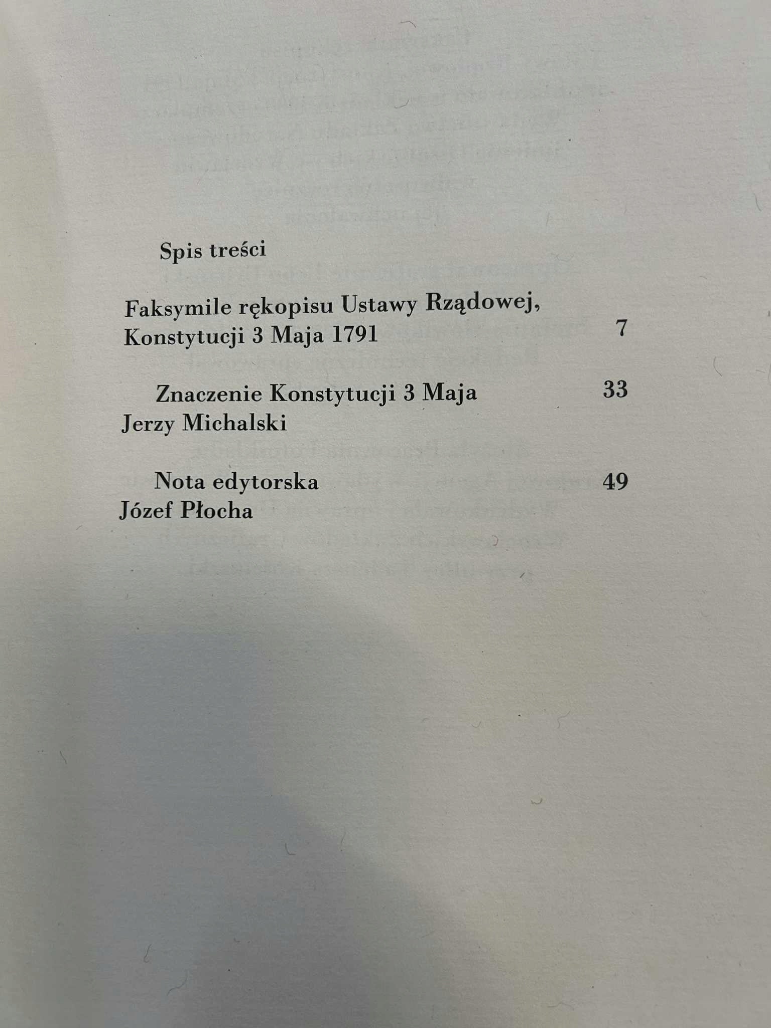 Konstytucja 3 maja 1791. Faksymile rękopisu z Archiwum Głównego Akt Dawnych