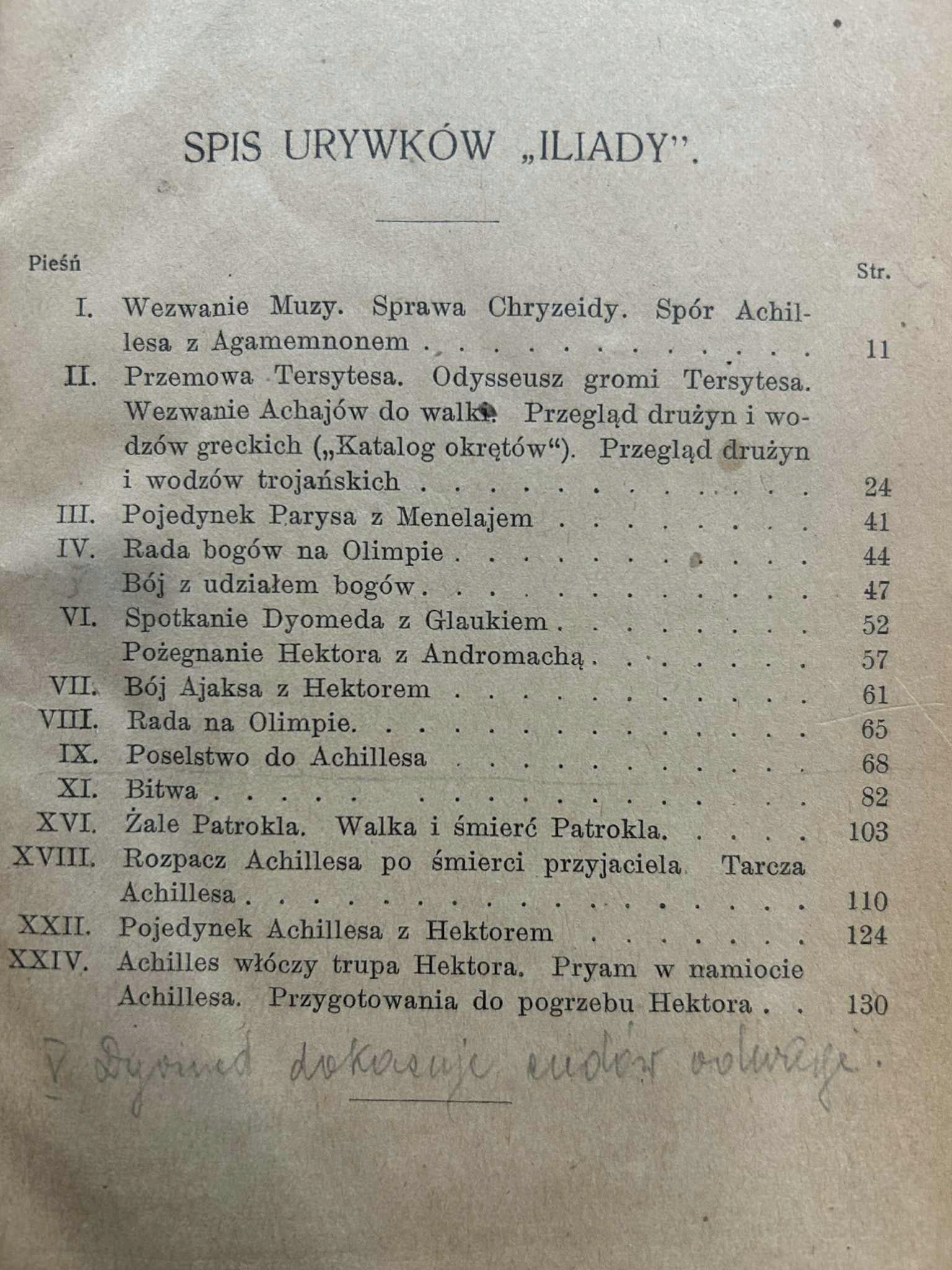 Iliada w urywkach i w streszczeniu - Homer [1916 r.]