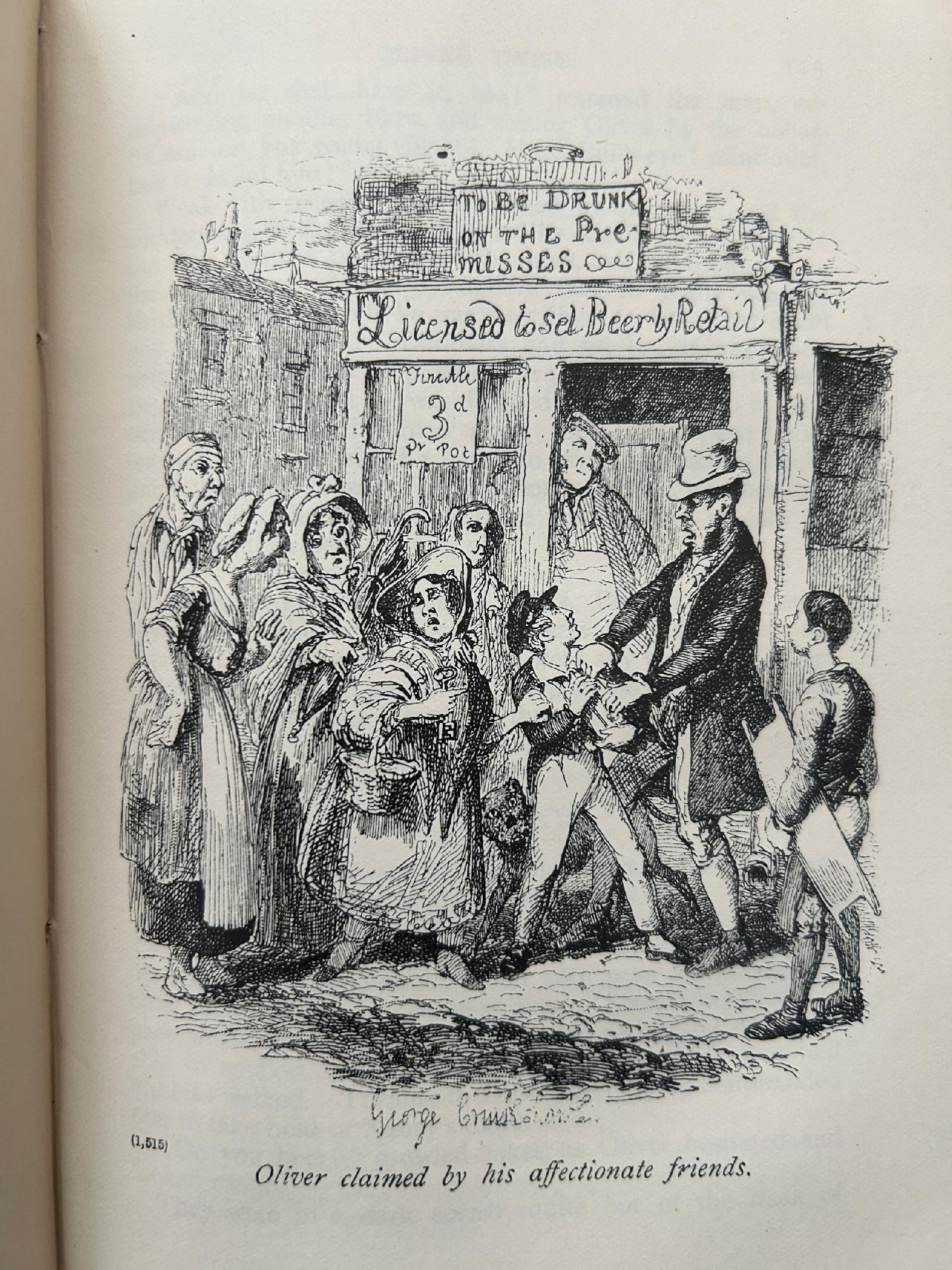 The Adventures of Oliver Twist - Charles Dickens, il. Andrew Lang [ok.1900]