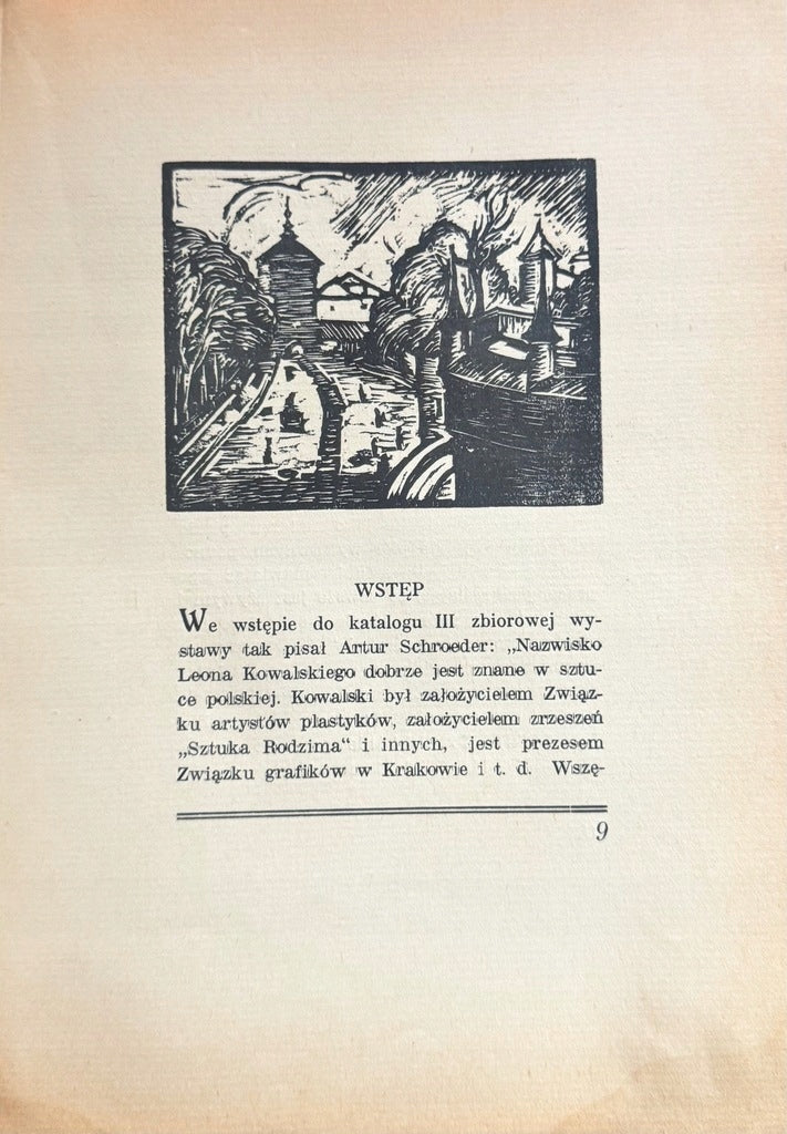 Pendzlem i piórem Leon Kowalski [Kraków 1937]