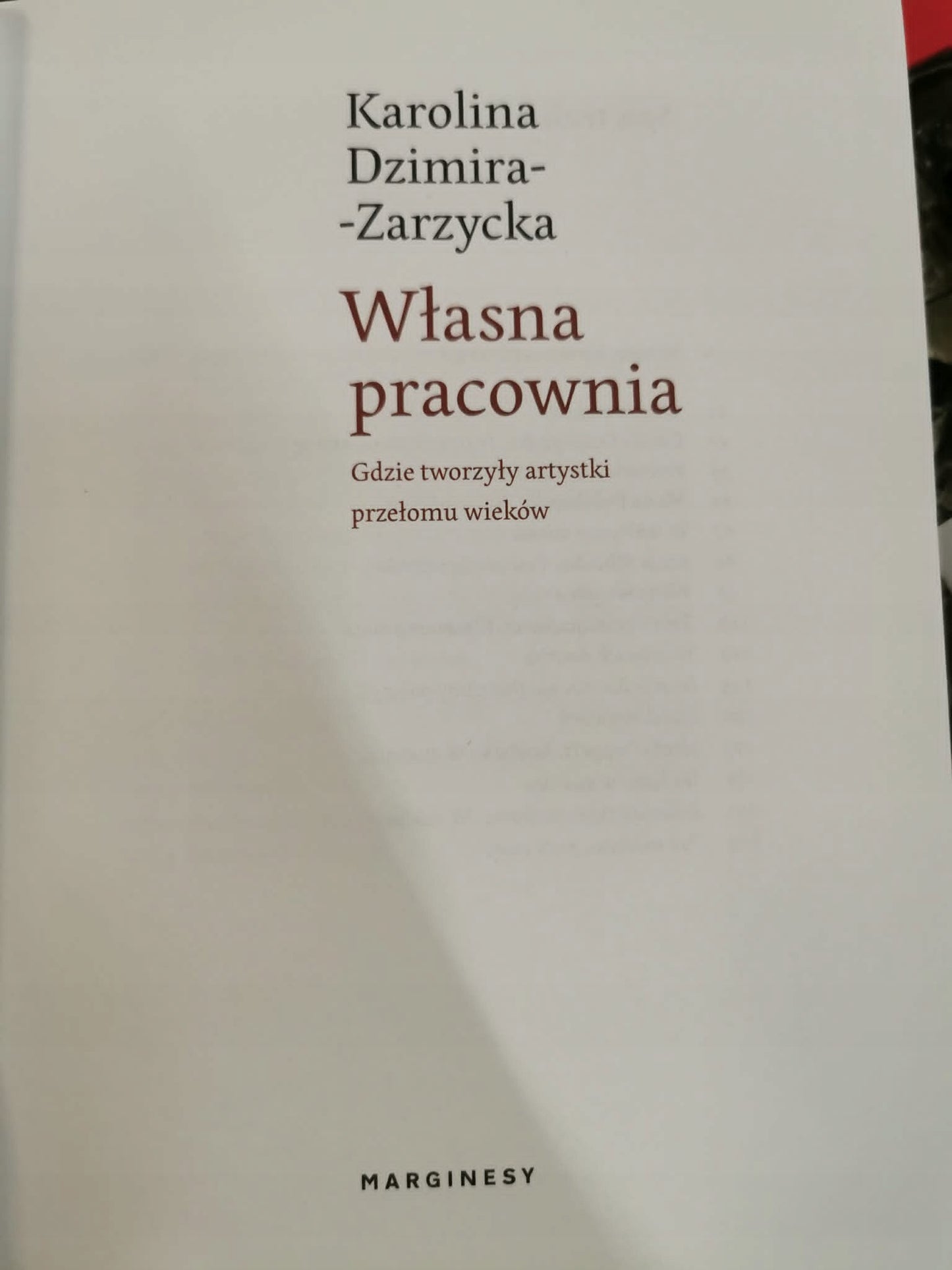 WŁASNA PRACOWNIA Karolina Dzimira-Zarzycka