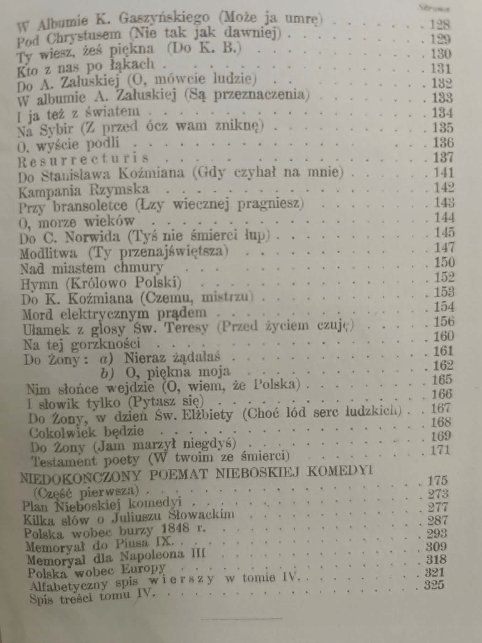 Zygmunt Krasiński Pisma T. 1-4 [wstęp Józef Kallenbach] [przedwojenne 1922]