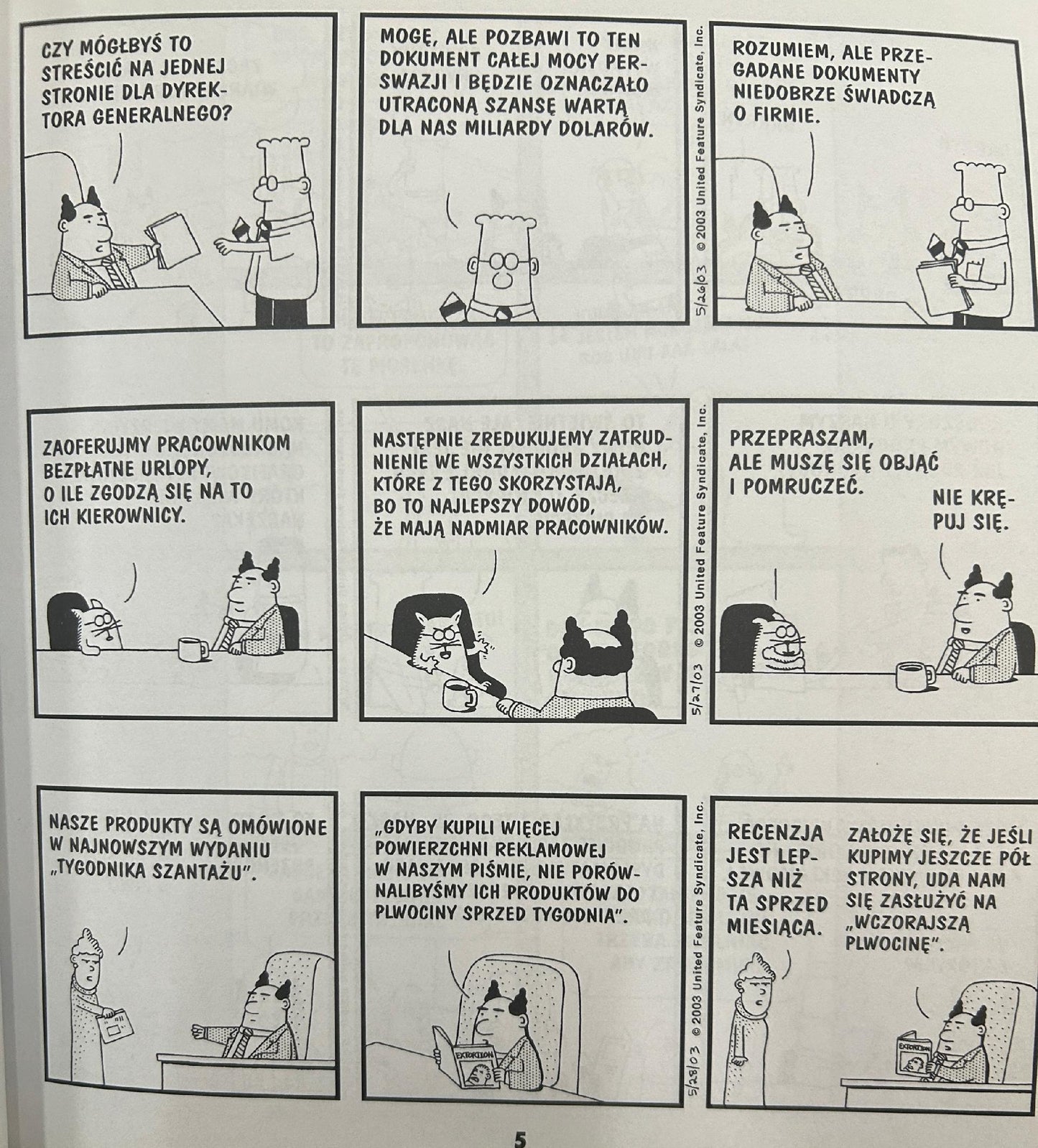 Nie stójcie tam, gdzie spadnie kometa i wytryśnie ropa naftowa-Scott Adams