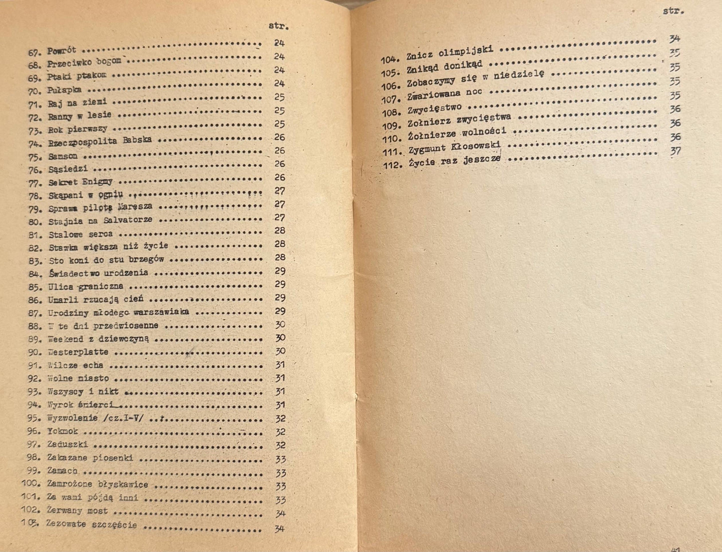 Żołnierz polski w filmie fabularnym (katalog) [Warszawa 1981]