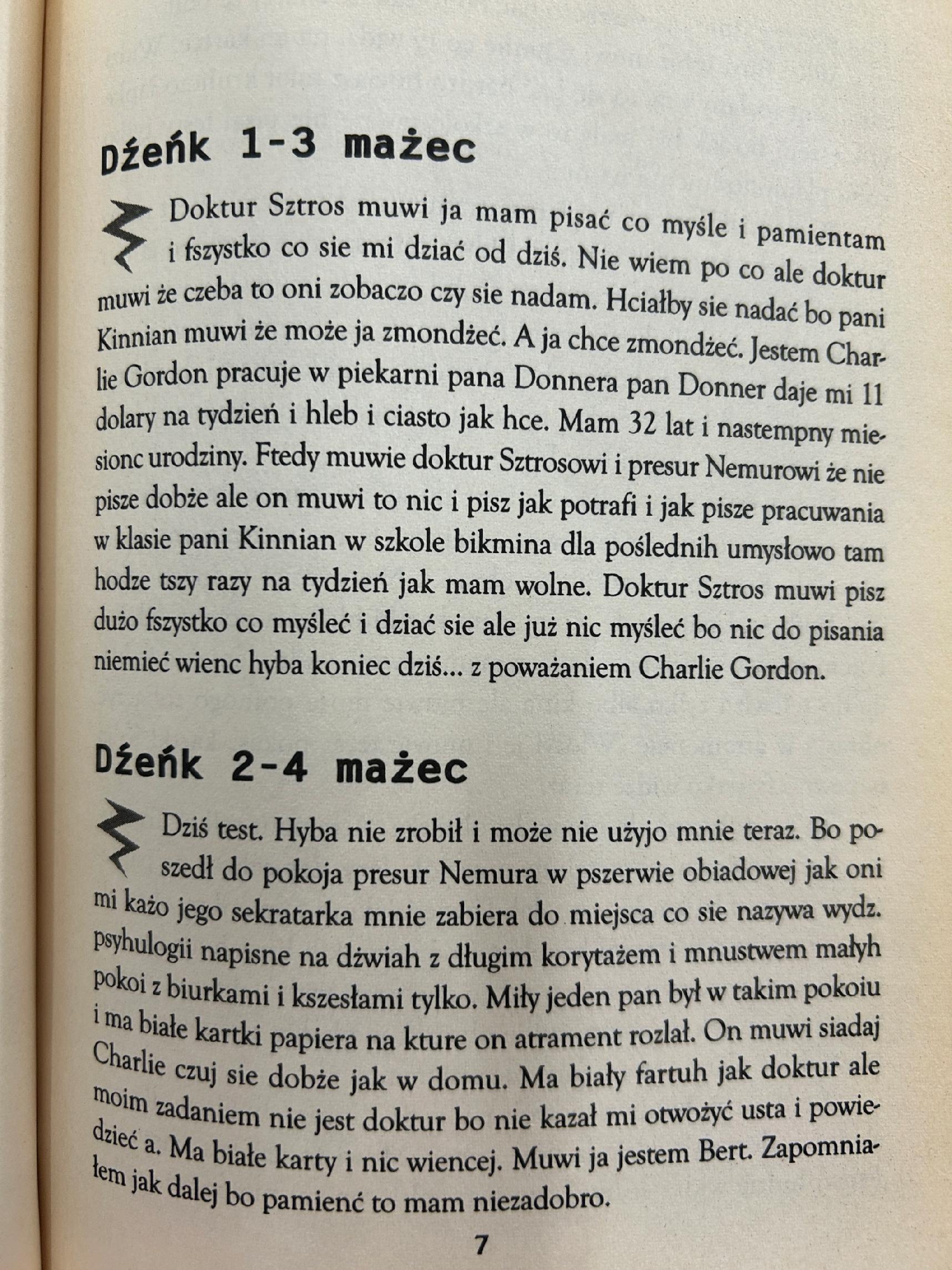Kwiaty dla Algernona - Daniel Keyes