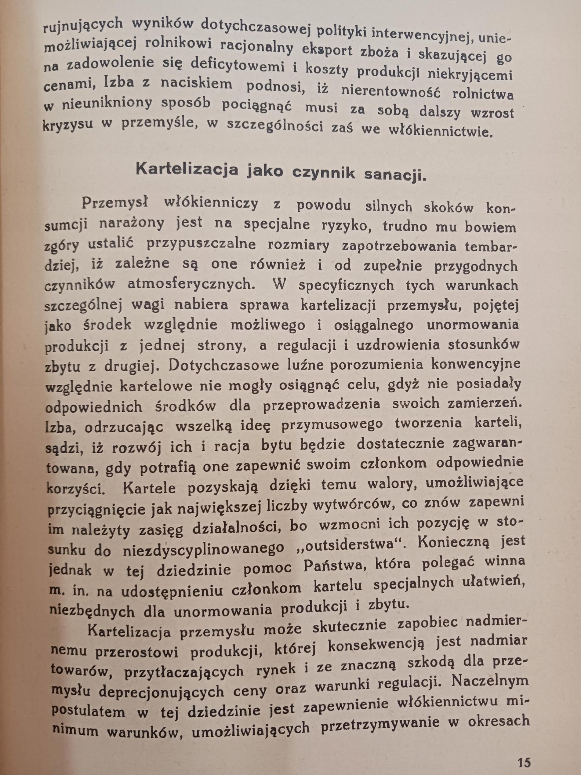 Kryzys włókiennictwa łódzkiego, jego przyczyny i środki zaradcze [1929 r.]