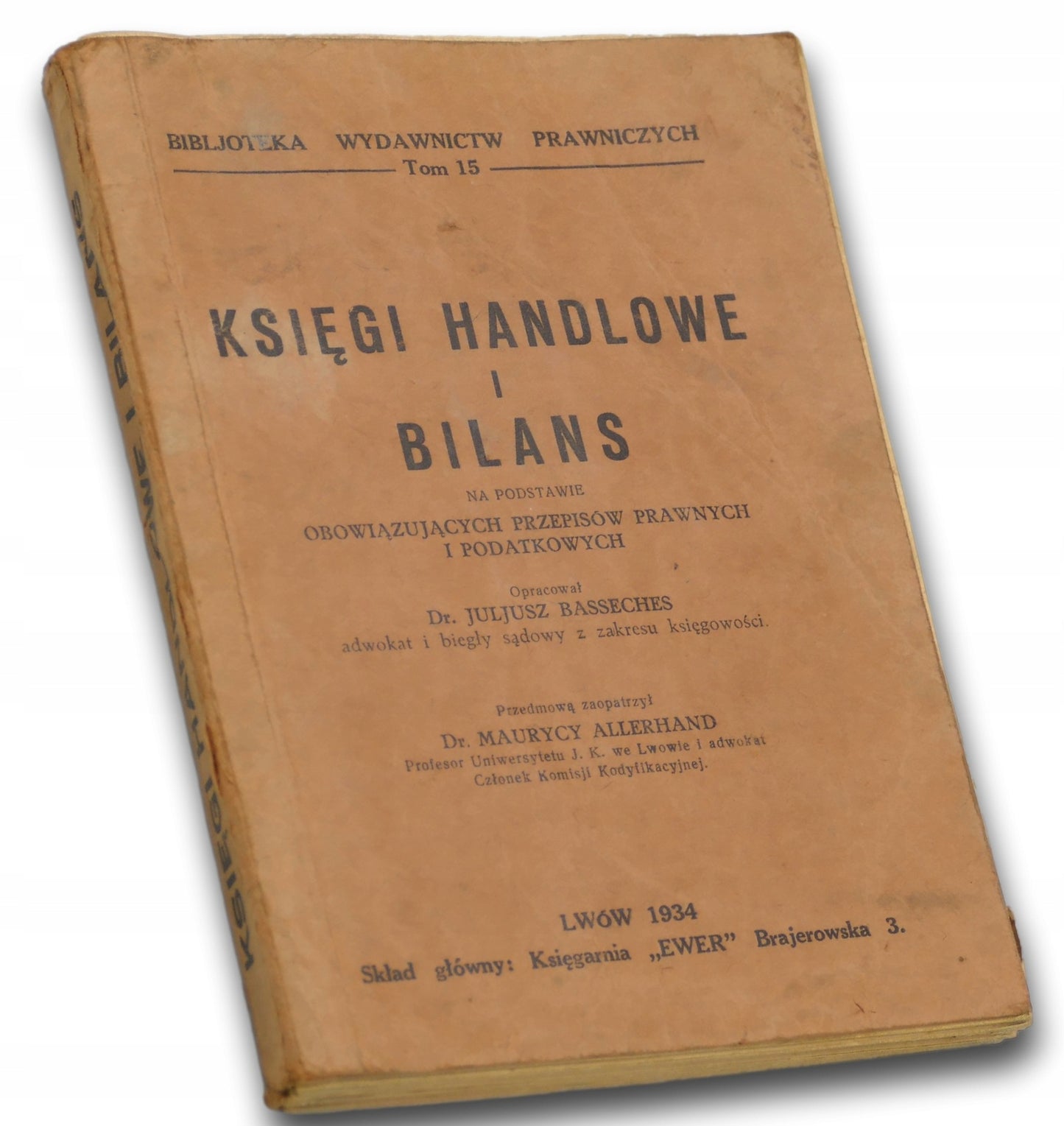 Księgi handlowe i bilans, dr. Juljusz Basseches [Lwów 1934]