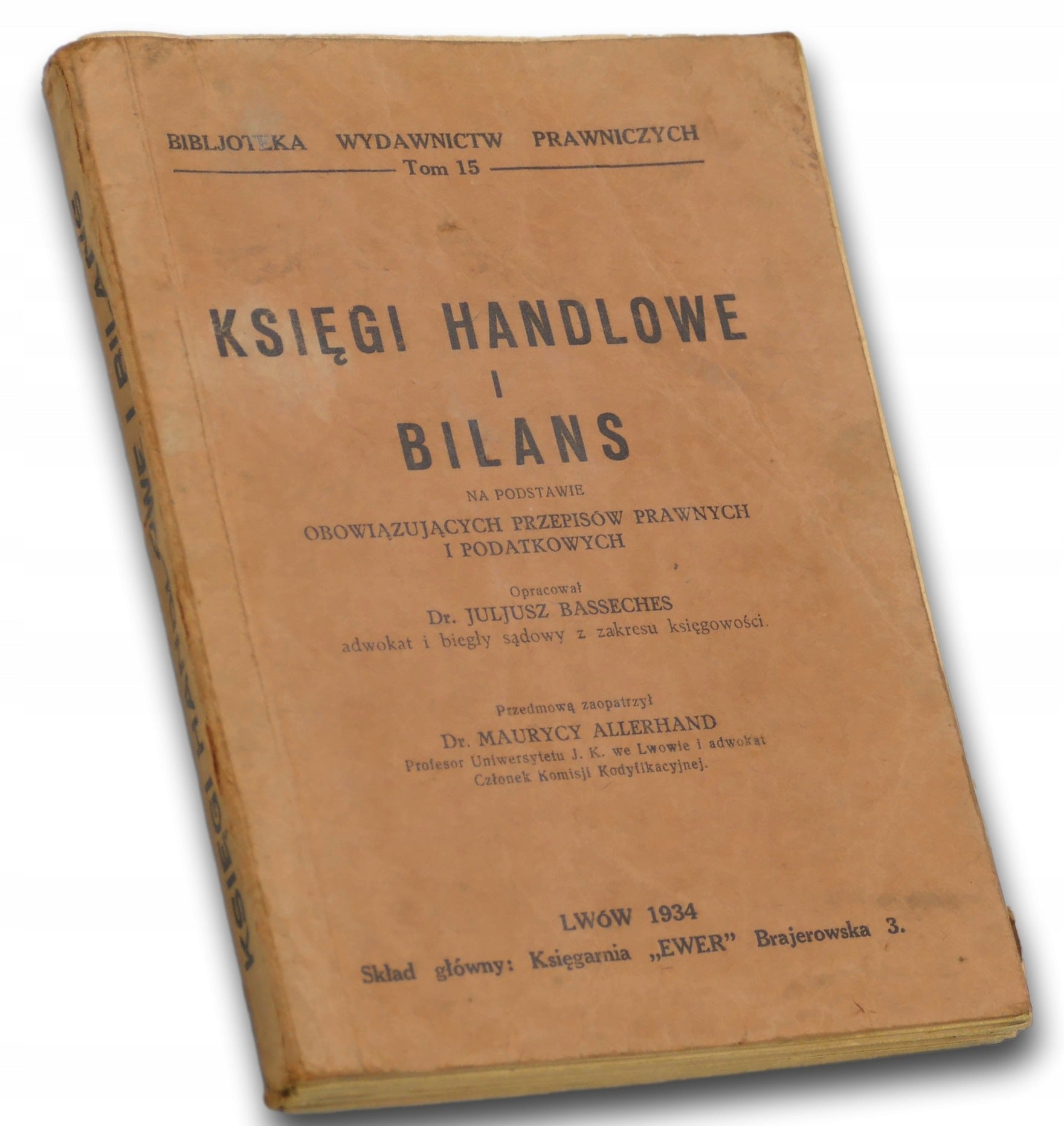Księgi handlowe i bilans, dr. Juljusz Basseches [Lwów 1934]
