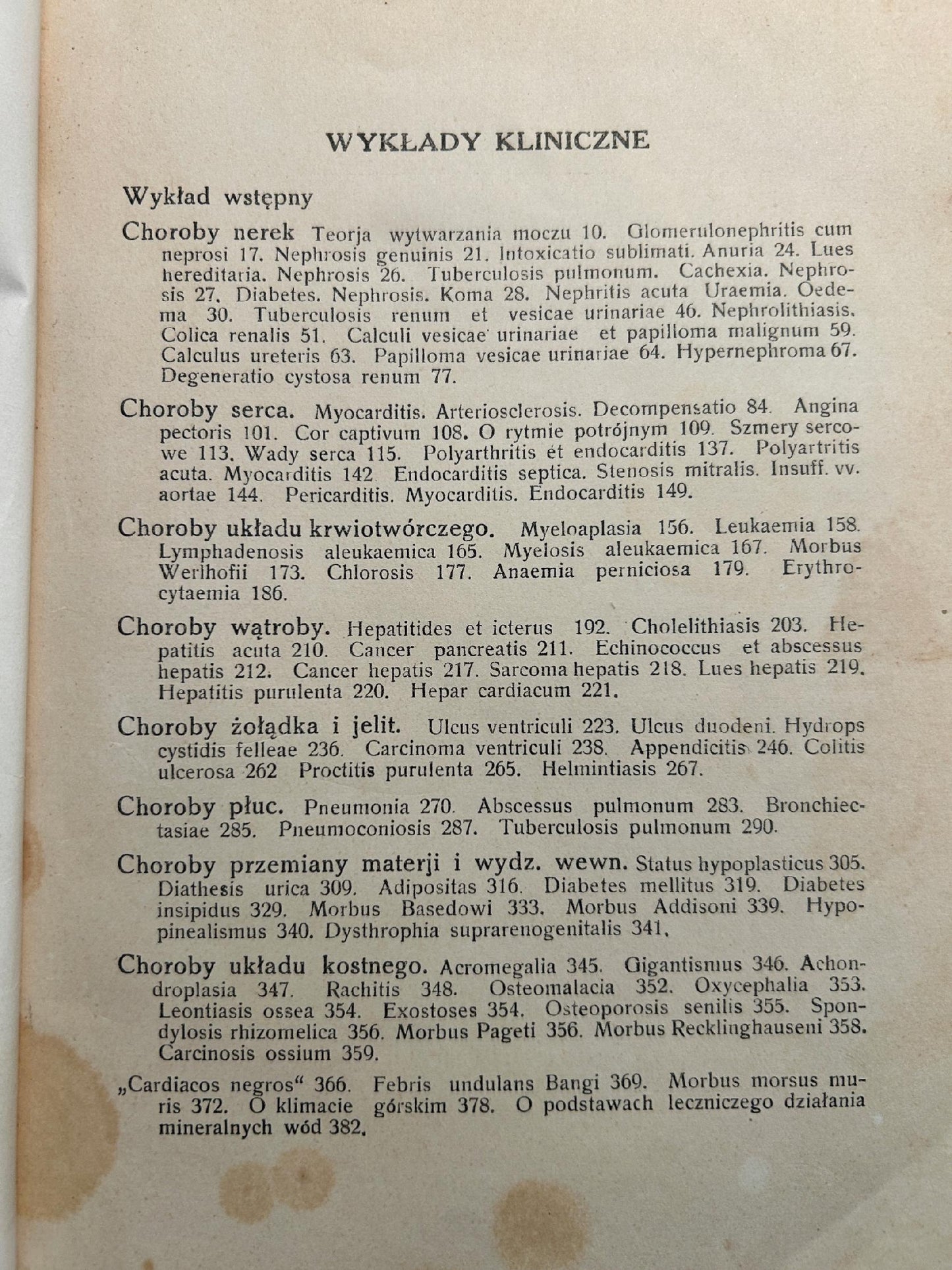 Wykłady kliniczne prof. Kazimierza Bujniewicza [1933 r.]