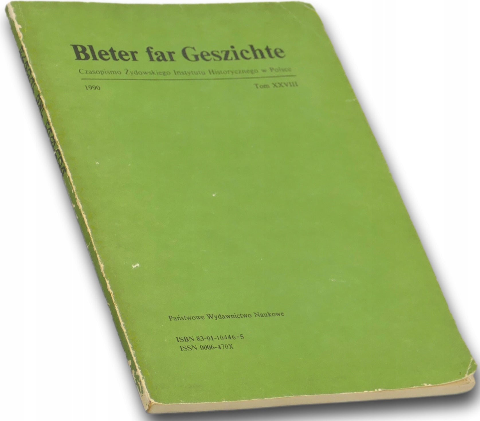 Bleter far Geszichte, Czasopismo ŻIH, Tom XXVIII [1990]