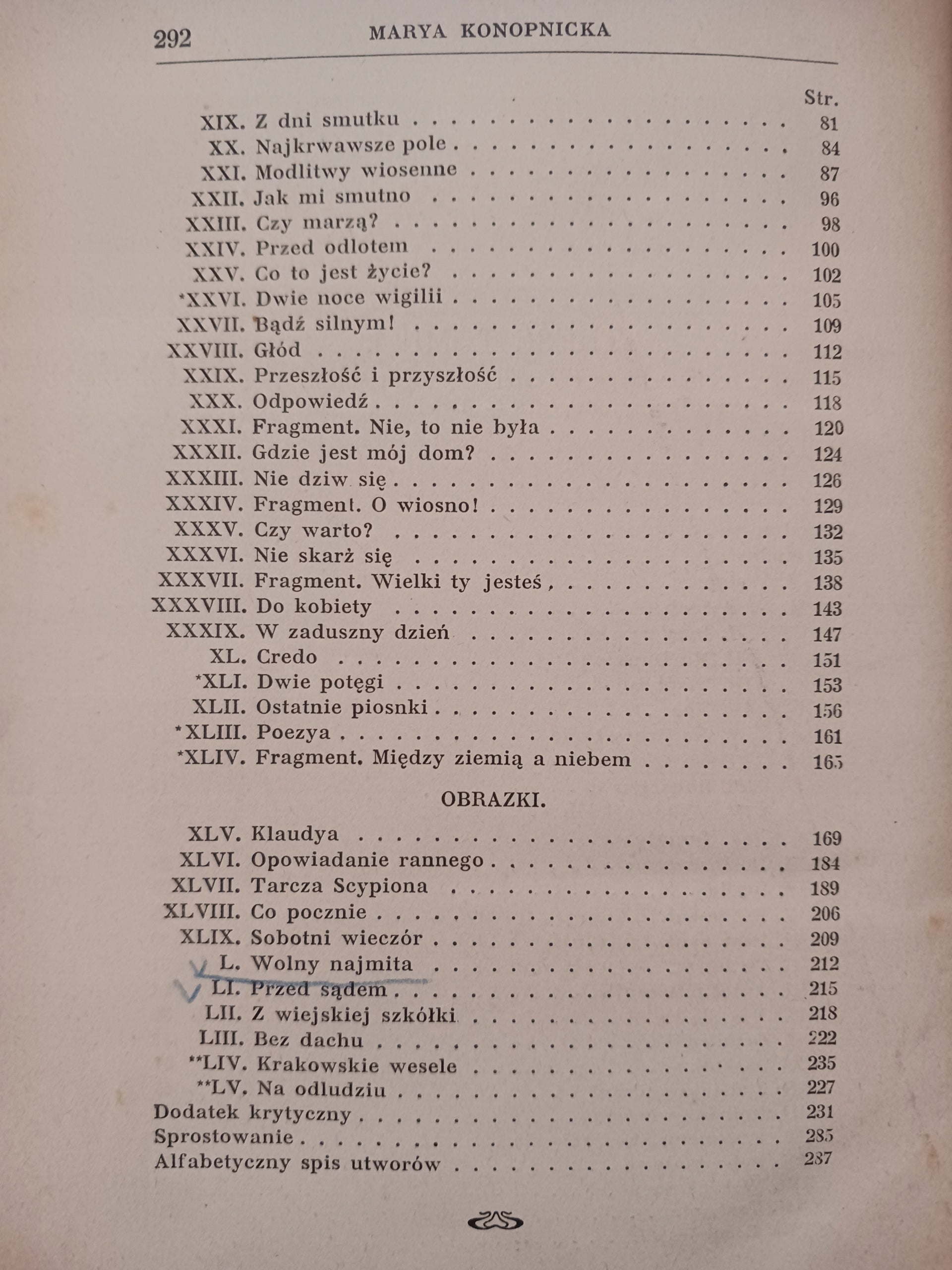 Marya Konopnicka Poezye Tom I opr. Jan Czubek [wydanie z roku 1915]