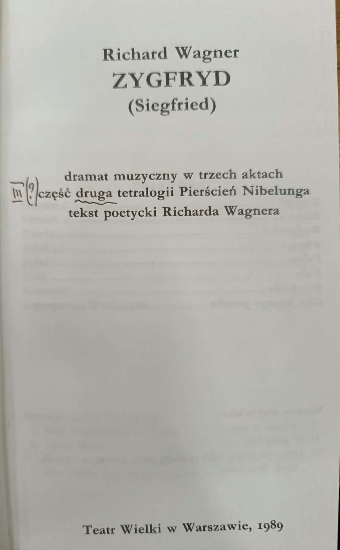 Richard Wagner x 4 [Walkiria, Złoto Renu, Zmierzch Bogów, Zygfryd]