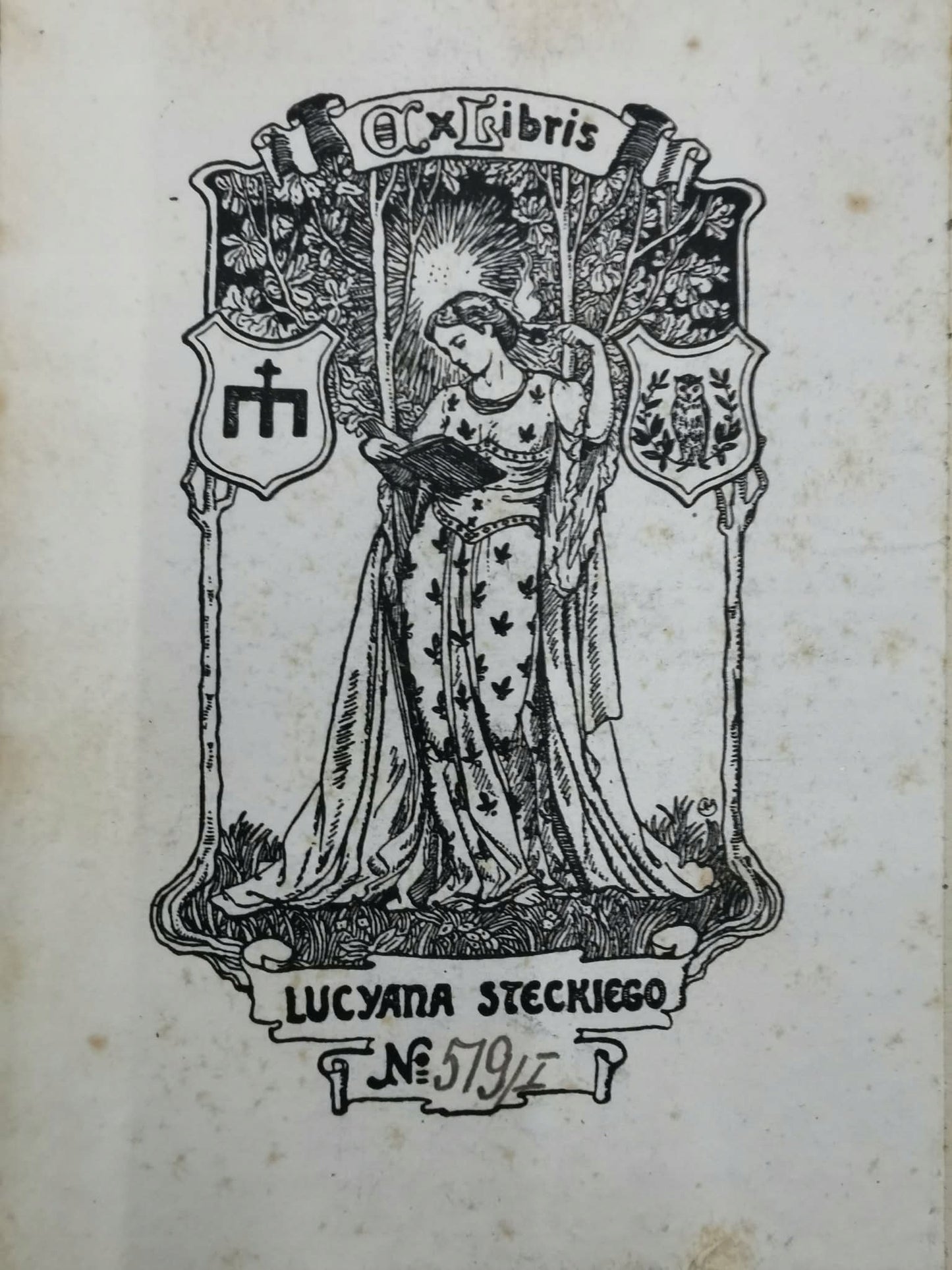 Wspomnienia z przeszłości t. I, Mścigniew [Kraków 1895][ExLibris L. Stecki]