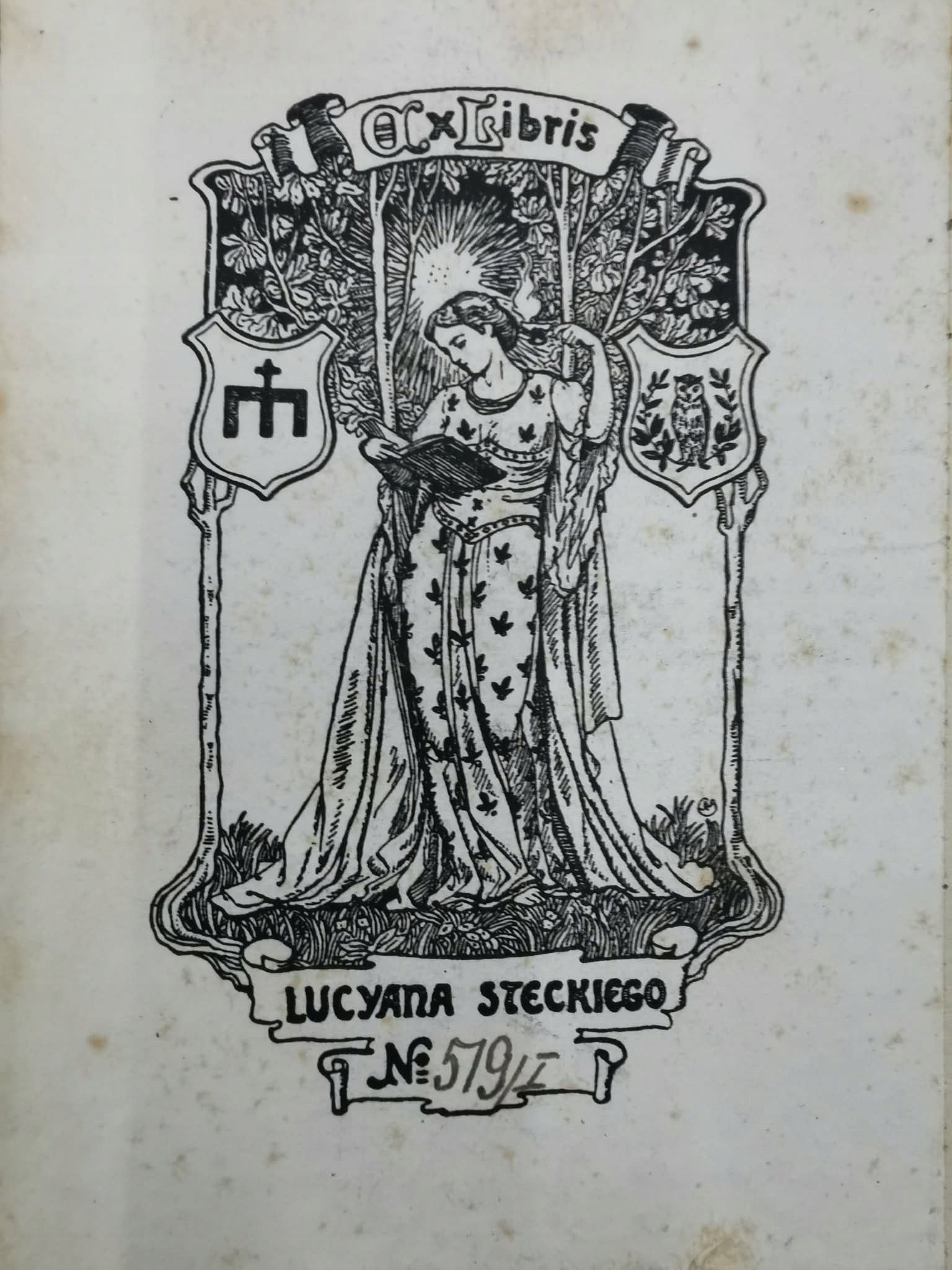 Wspomnienia z przeszłości t. I, Mścigniew [Kraków 1895][ExLibris L. Stecki]