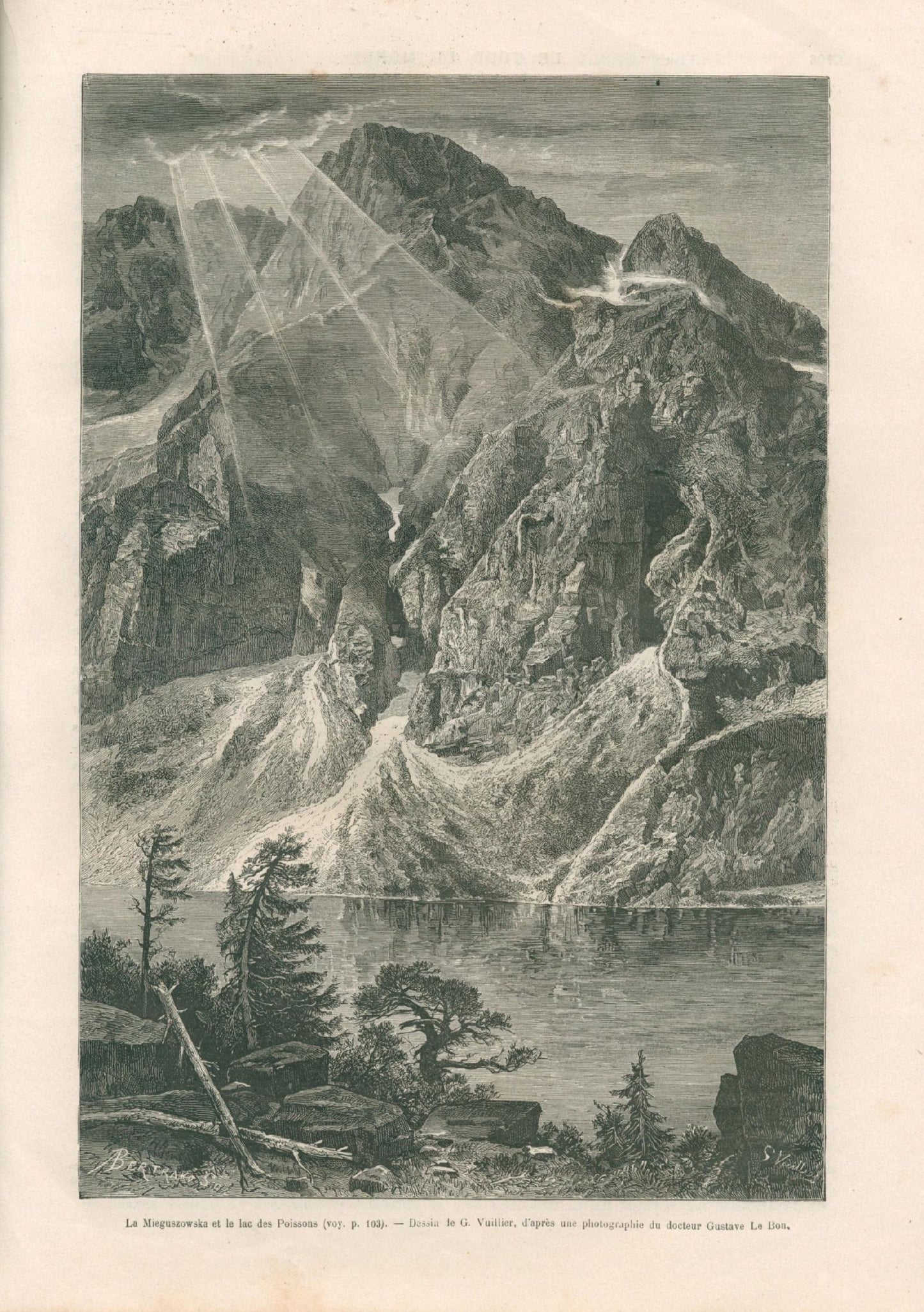 Charton Édouard Le Tour du Mond [mapa Tatr, tekst o Podhalu, 1881]