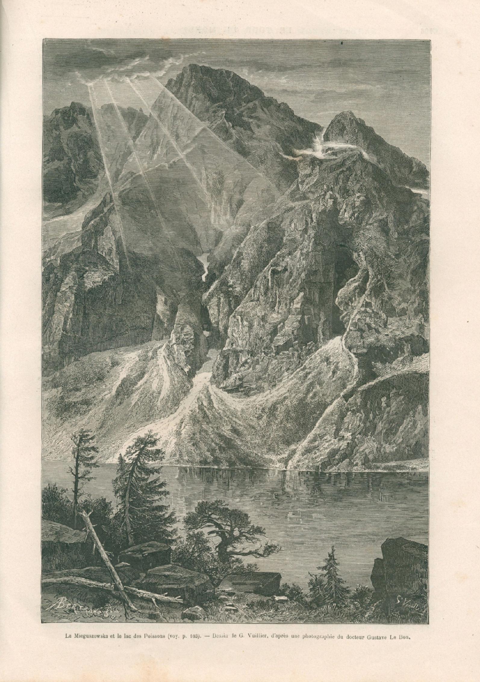 Charton Édouard Le Tour du Mond [mapa Tatr, tekst o Podhalu, 1881]