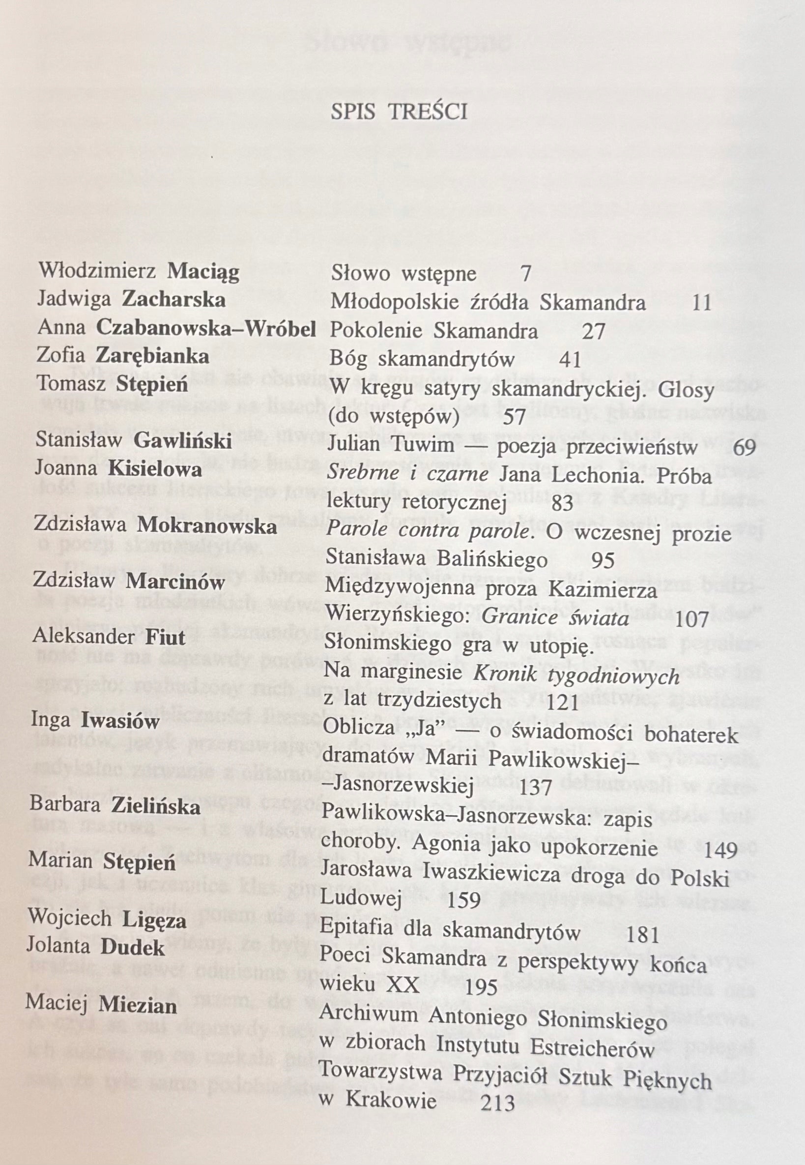 Stulecie skamandrytów red. Krzysztof Biedrzycki