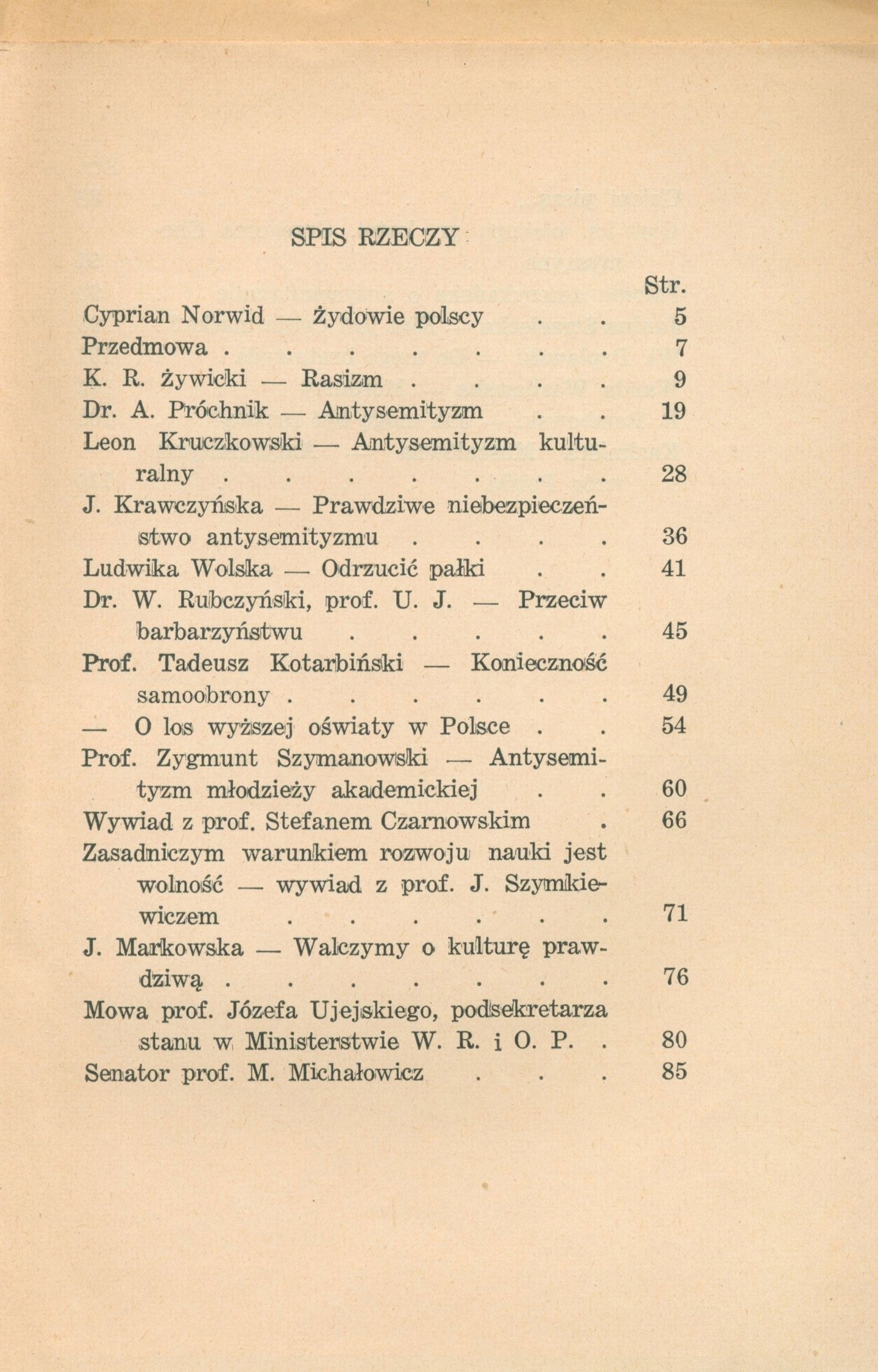 Polacy o Żydach. Zbiór artykułów z przedruku [antysemityzm, polski rasizm]