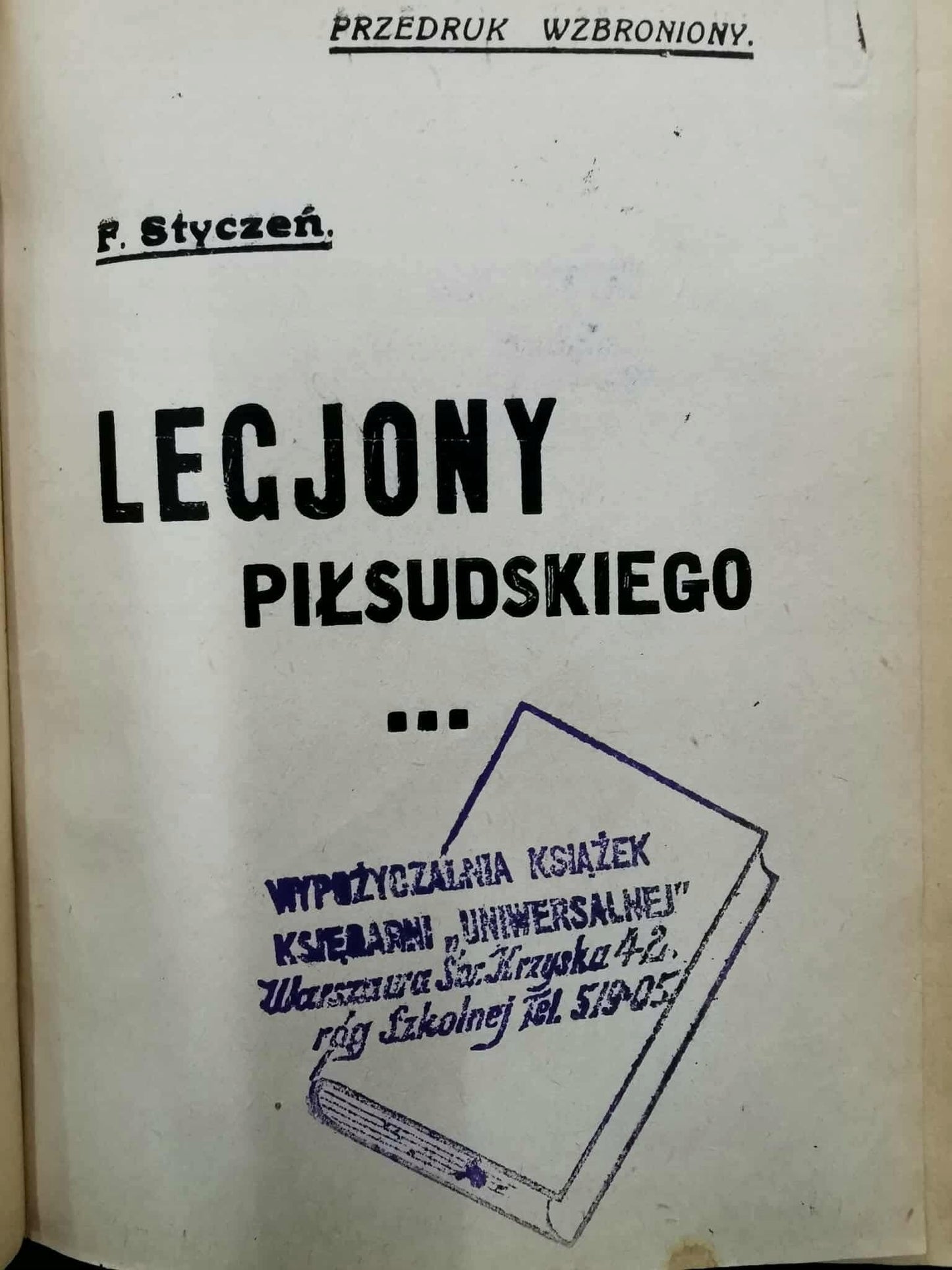 Józef Piłsudski. Od bojówki do buławy, dr. H. Mirski [1933]