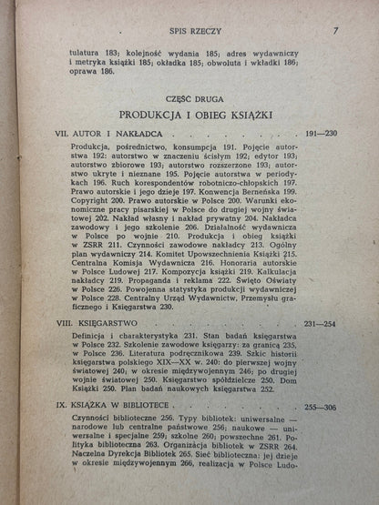 Życie książki Jan Muszkowski [Kraków 1951]