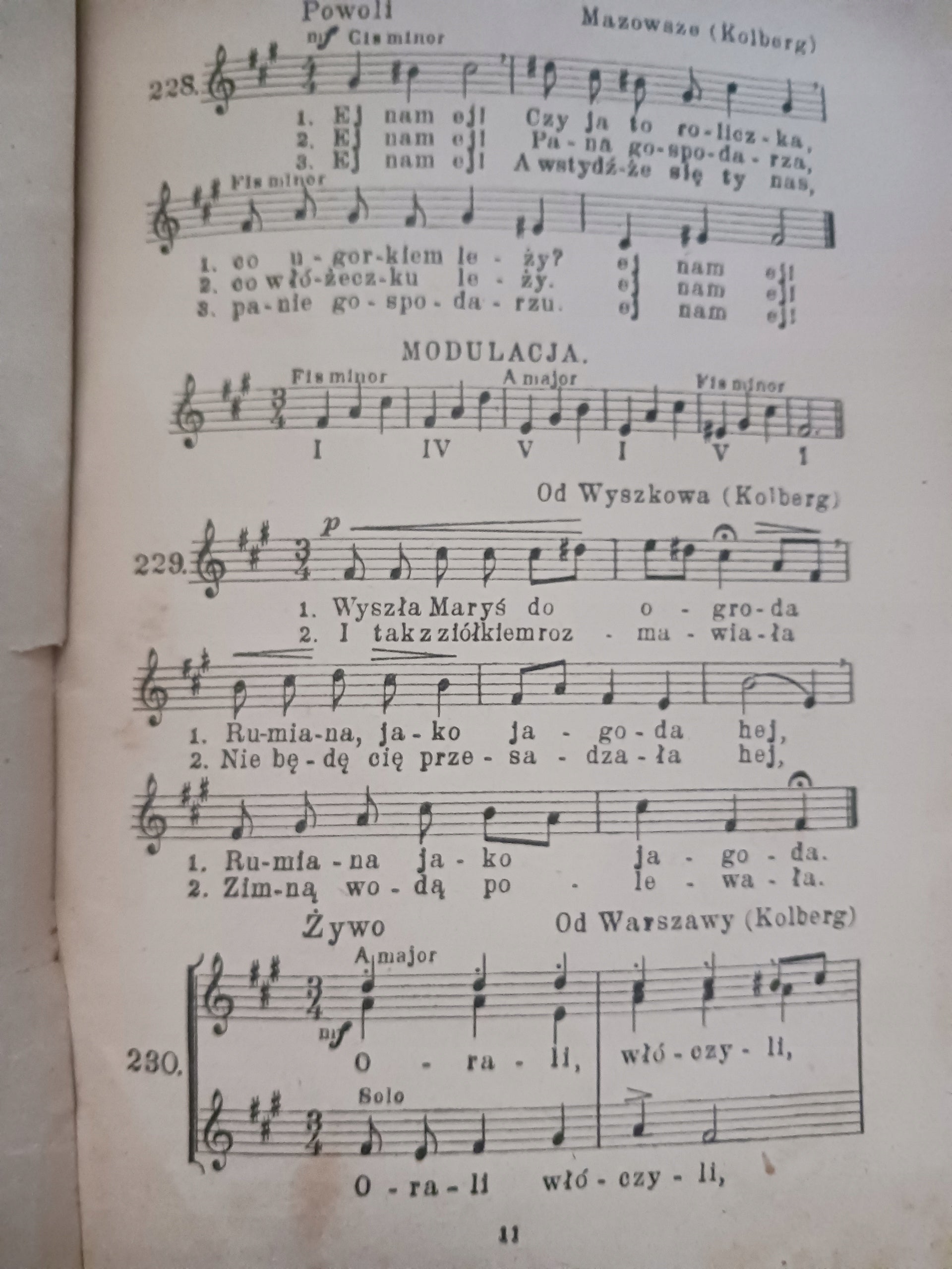 Solfeż polski część czwarta Karol Hławiczka [wydanie z roku 1930]