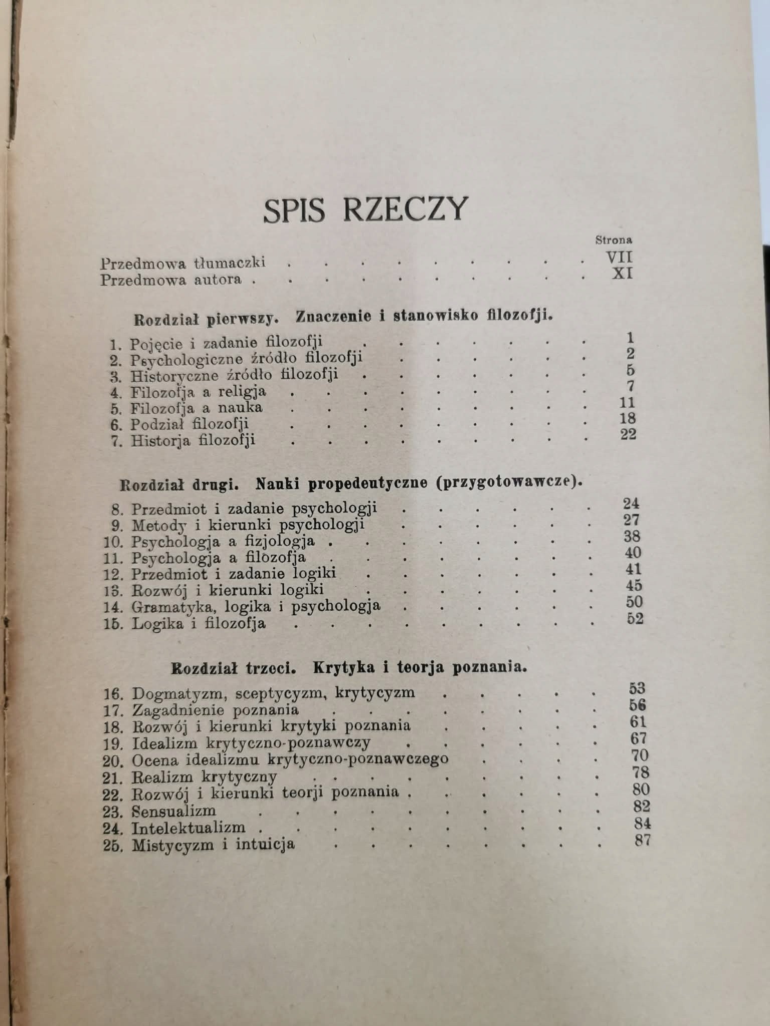 Wstęp do filozofji, prof. dr. Wilhelm Jerusalem