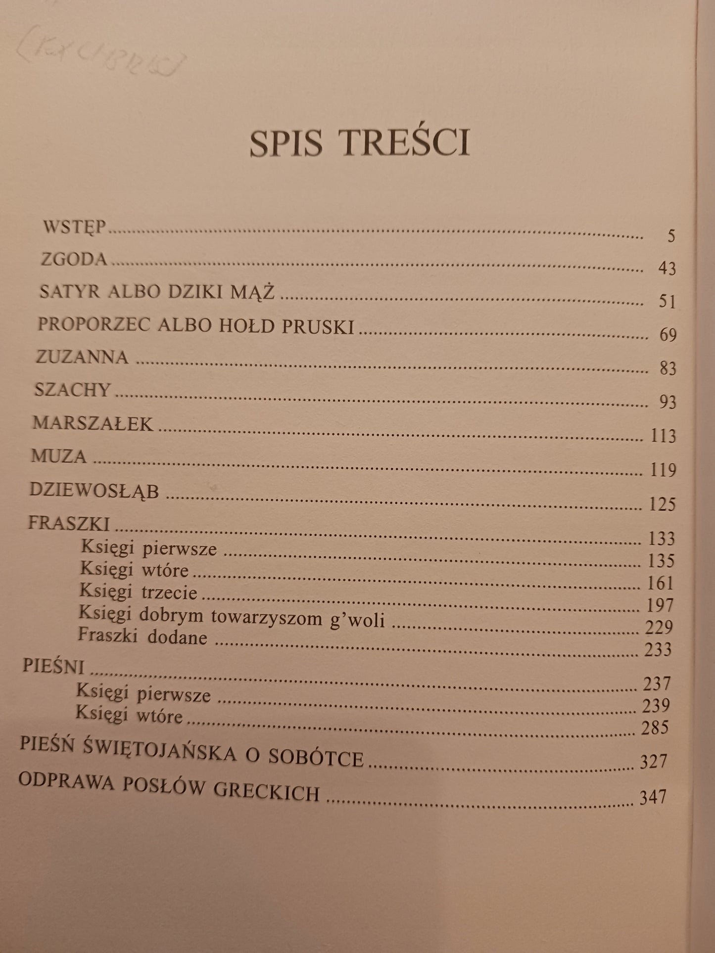 Fraszki. Dramaty. Pieśni Jan Kochanowski