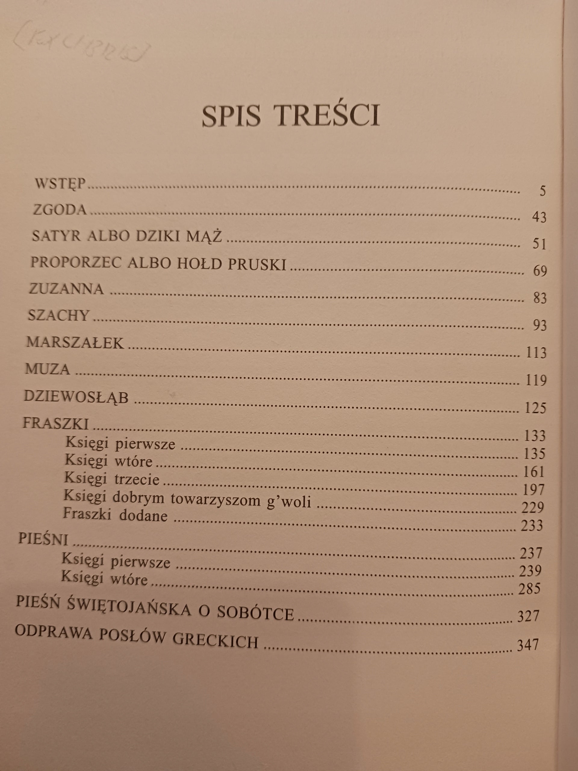 Fraszki. Dramaty. Pieśni Jan Kochanowski