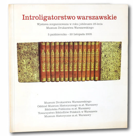 Katalog "Introligatorstwo warszawskie" Muzeum Drukarstwa Warszawskiego
