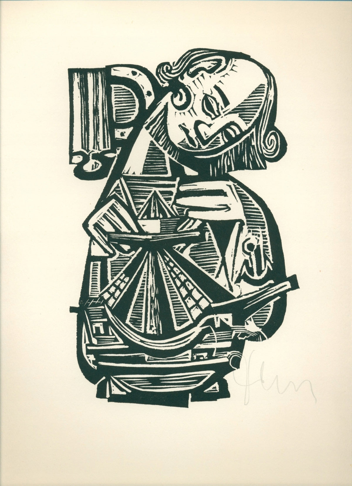 Teka z 17 linorytami Tadeusza Piotrowskiego [1955]