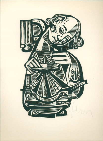 Teka z 17 linorytami Tadeusza Piotrowskiego [1955]